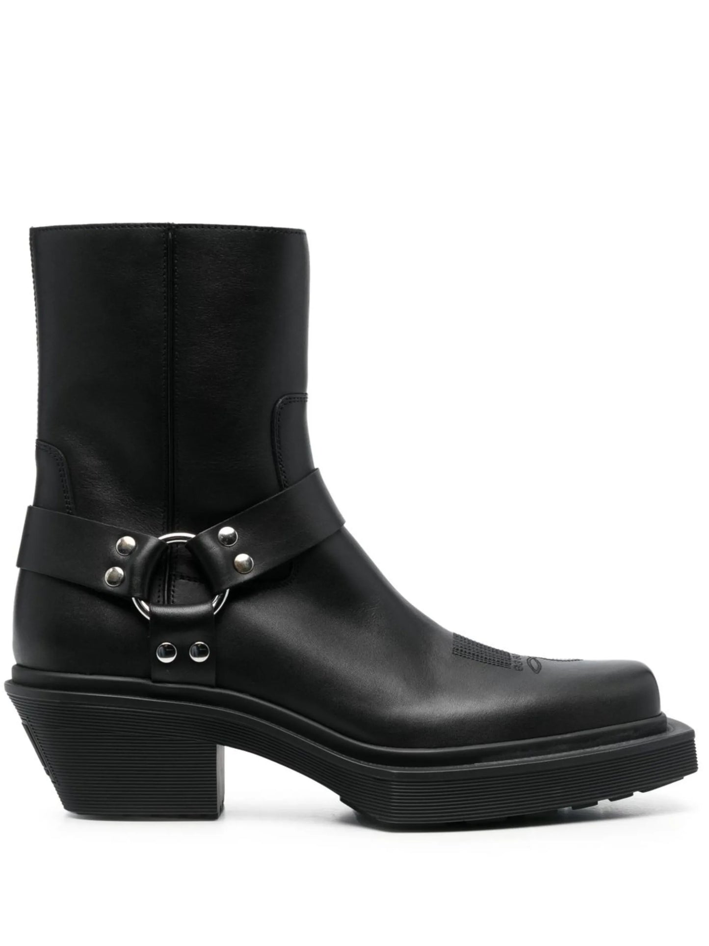 leather biker boots