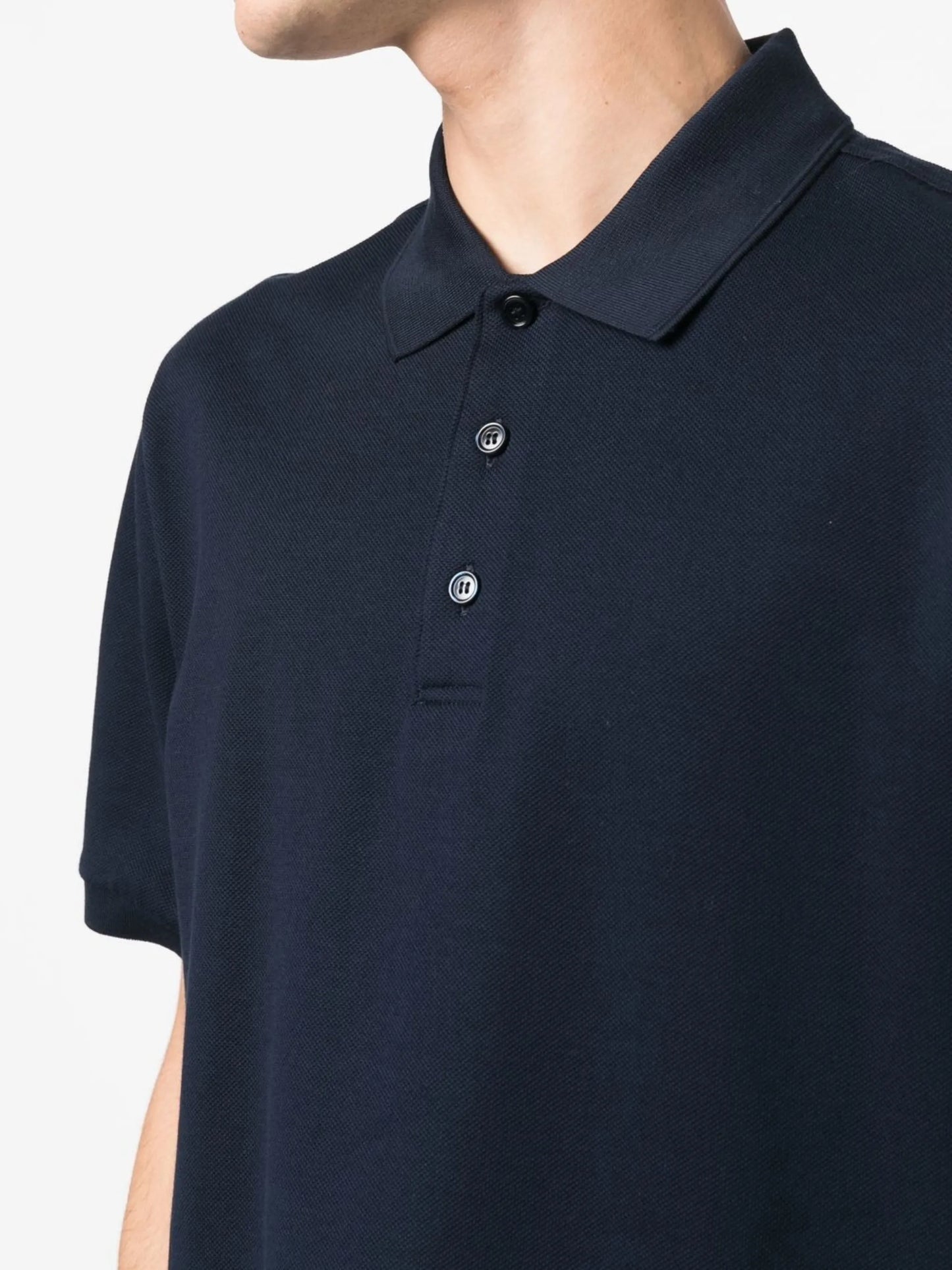 short-sleeve cotton polo shirt
