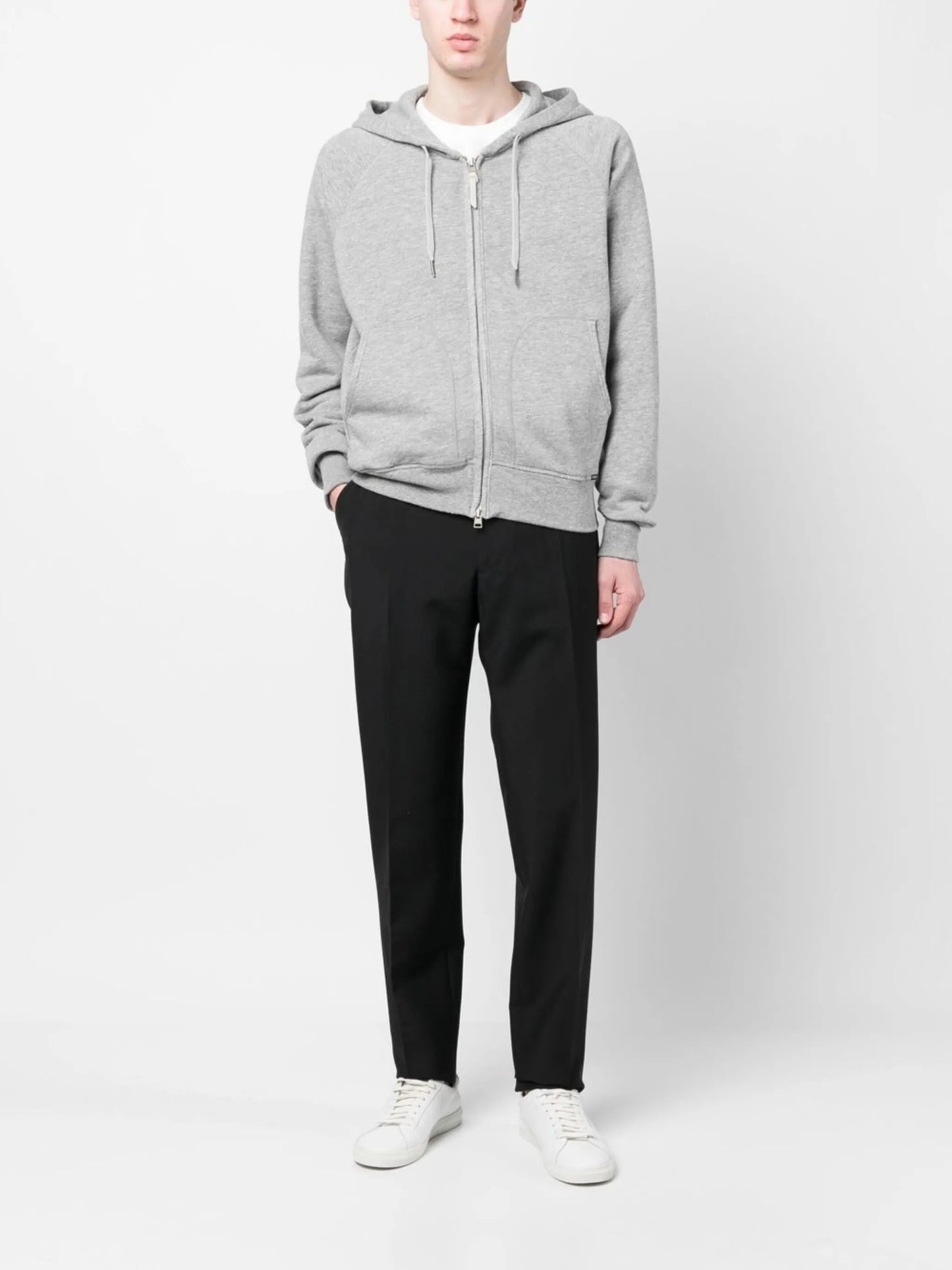 long-sleeve zip-up hoodie
