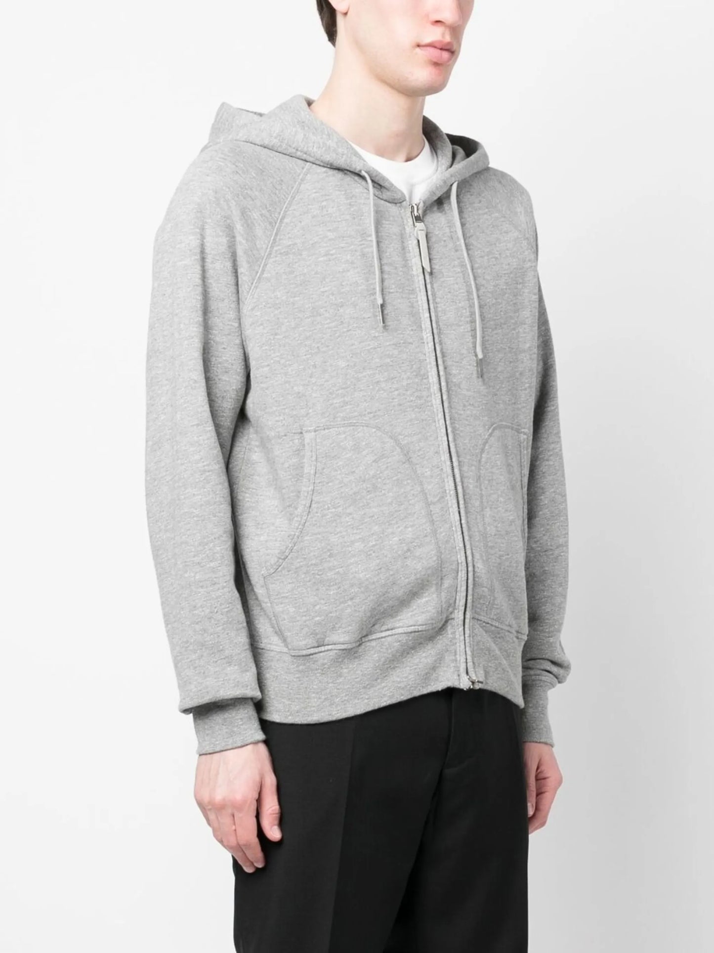long-sleeve zip-up hoodie