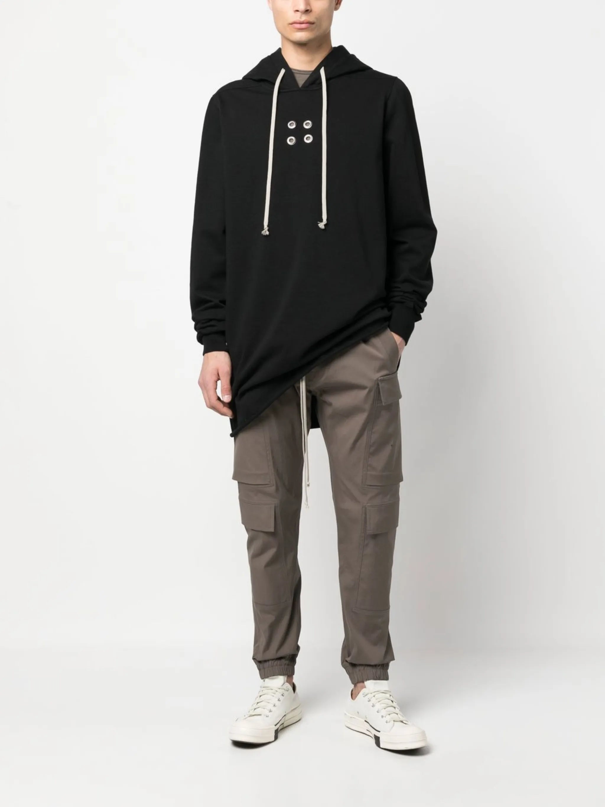long-sleeved cotton hoodie