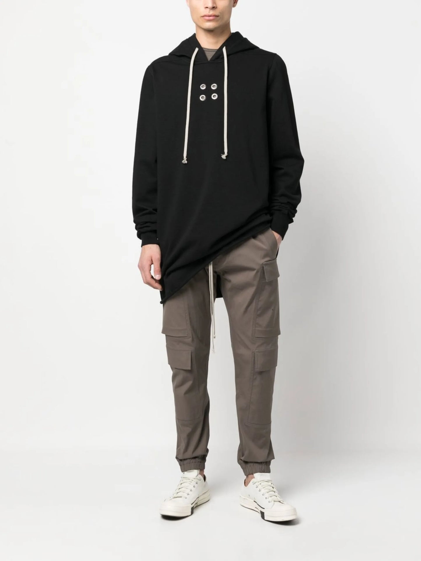 long-sleeved cotton hoodie