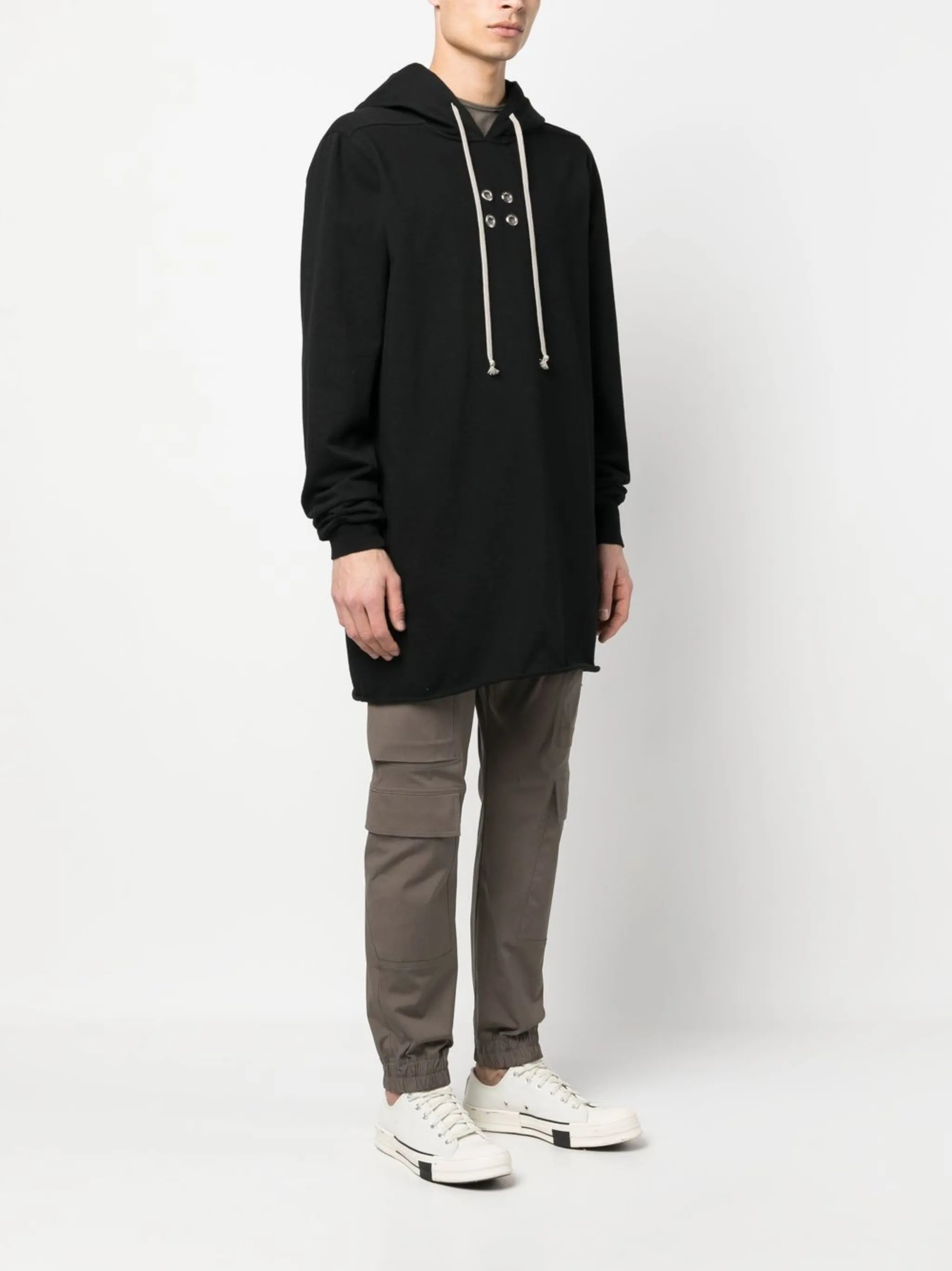 long-sleeved cotton hoodie