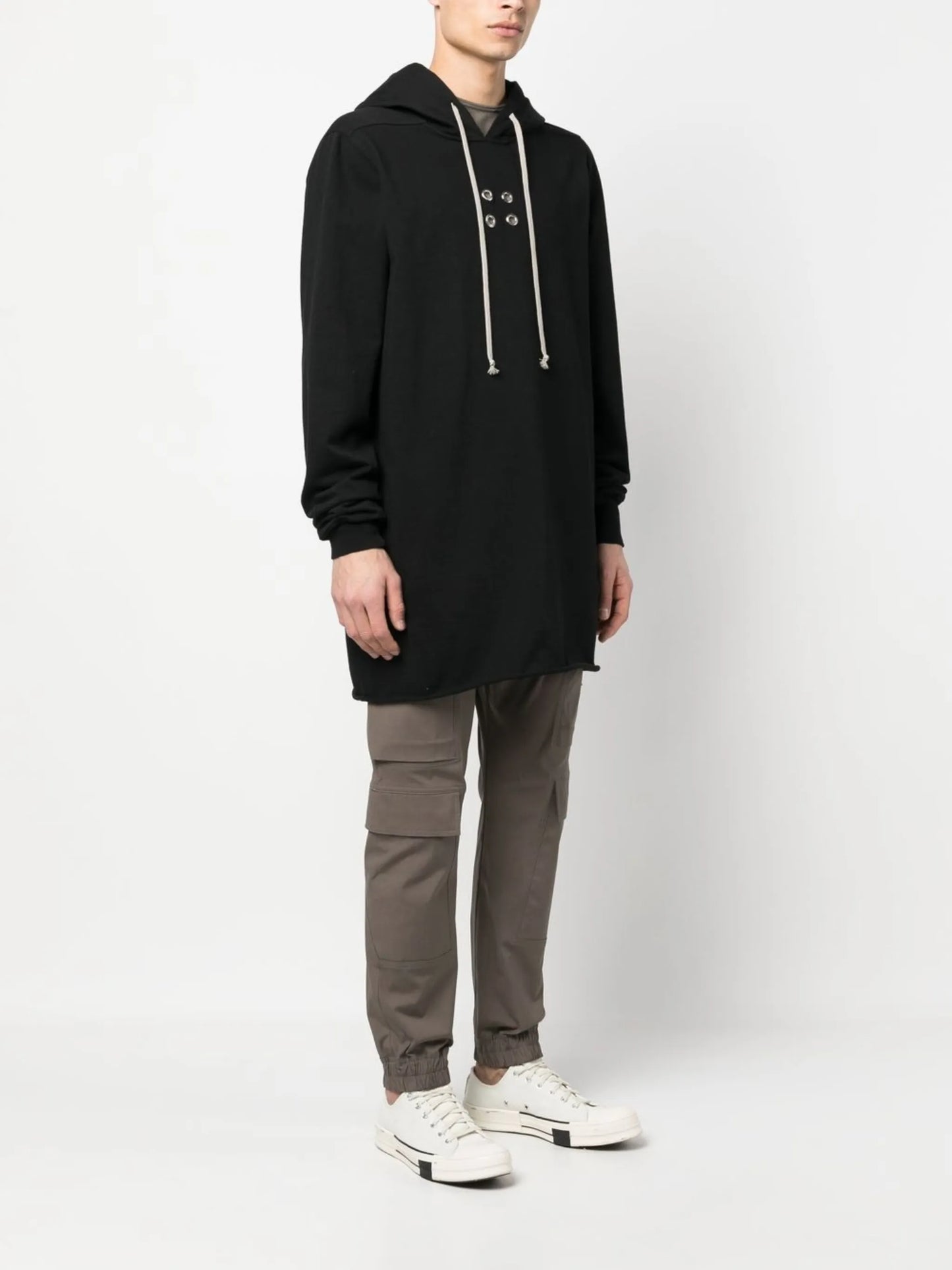 long-sleeved cotton hoodie