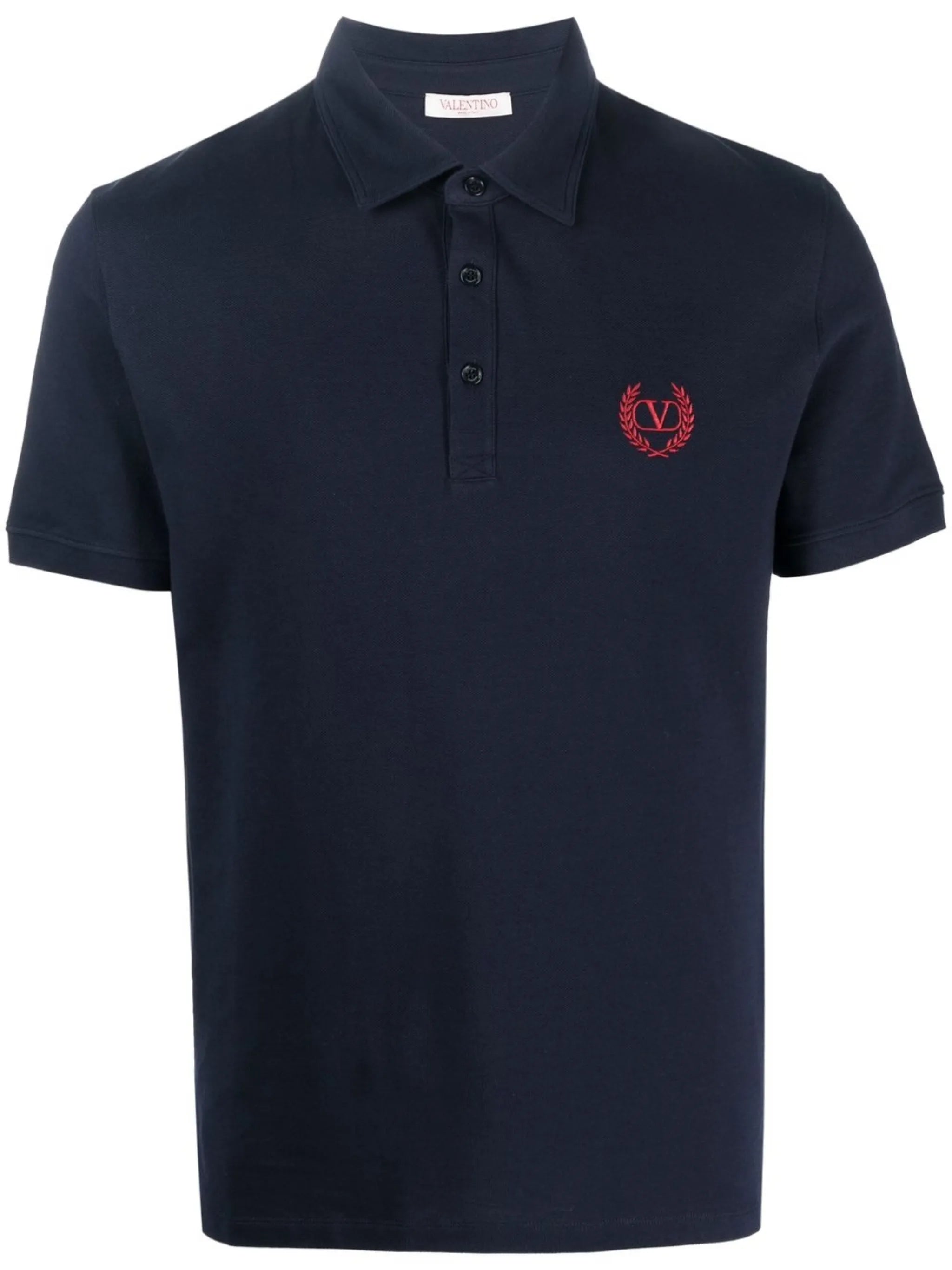 embroidered-logo polo shirt
