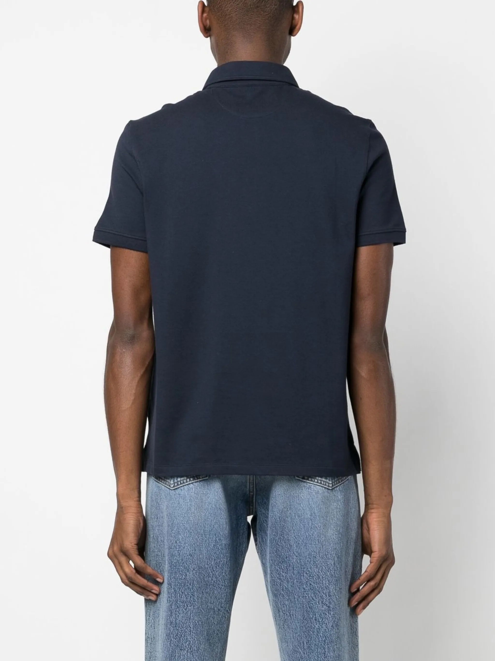 embroidered-logo polo shirt