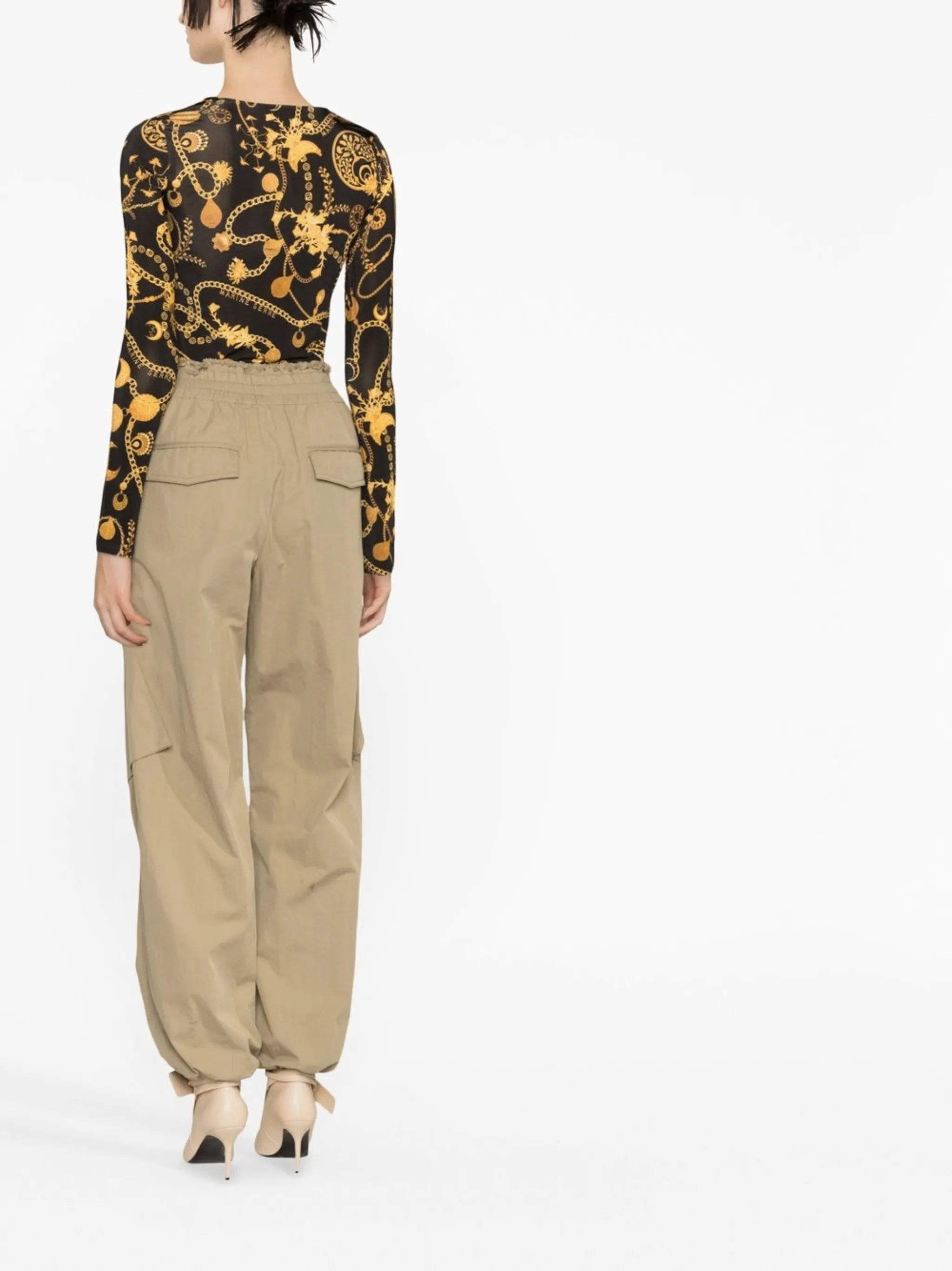 Ornament Moon-print top
