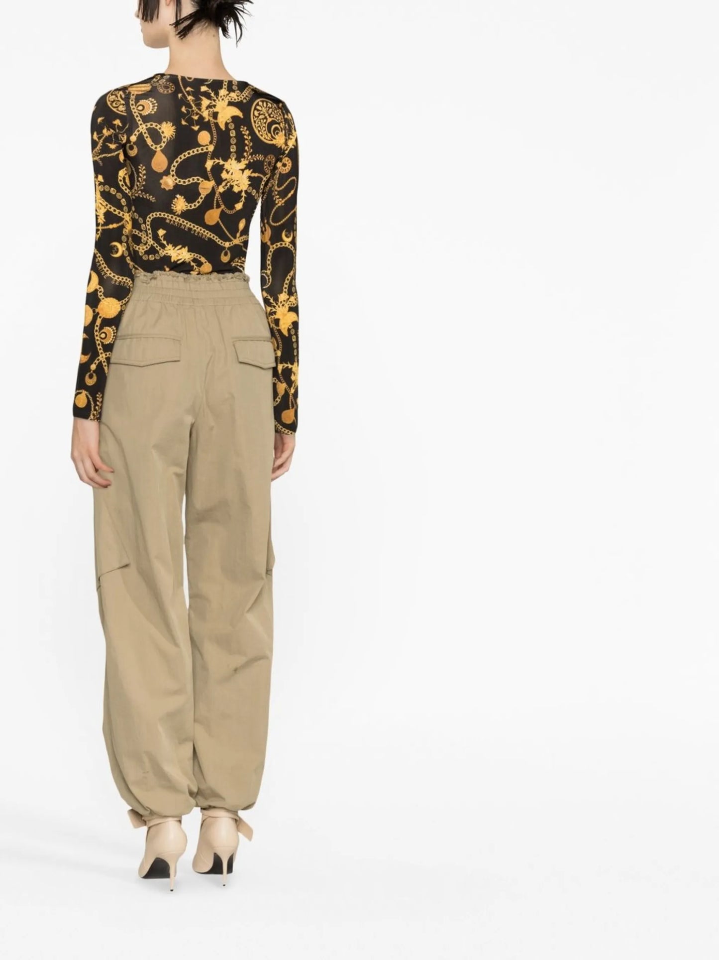 Ornament Moon-print top