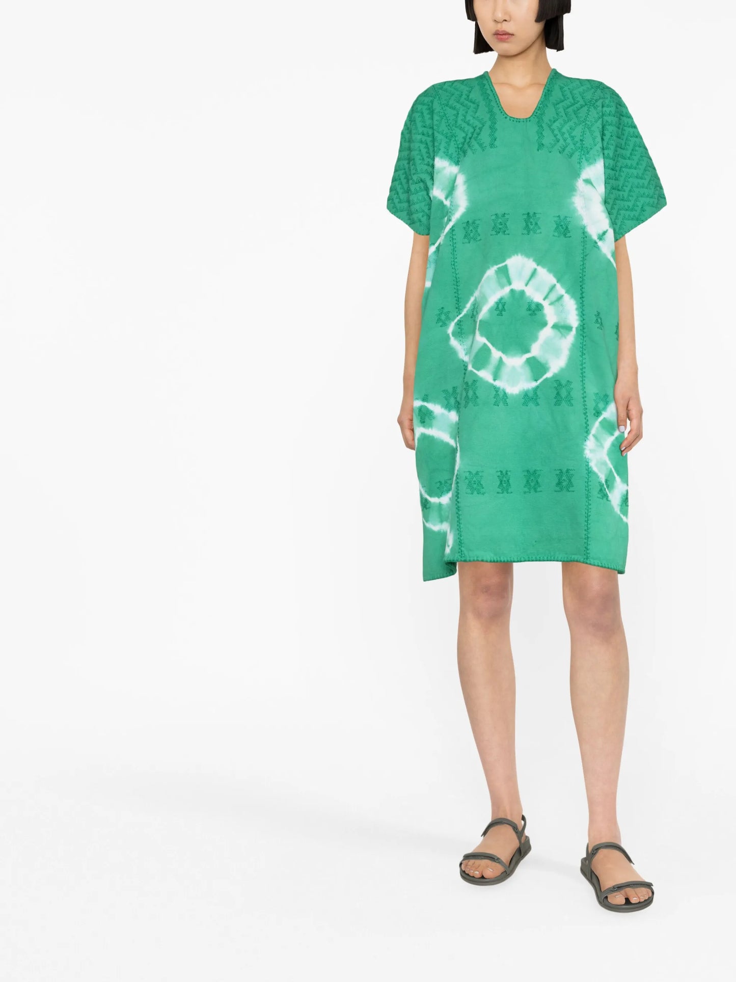 tie-dye cotton mini dress