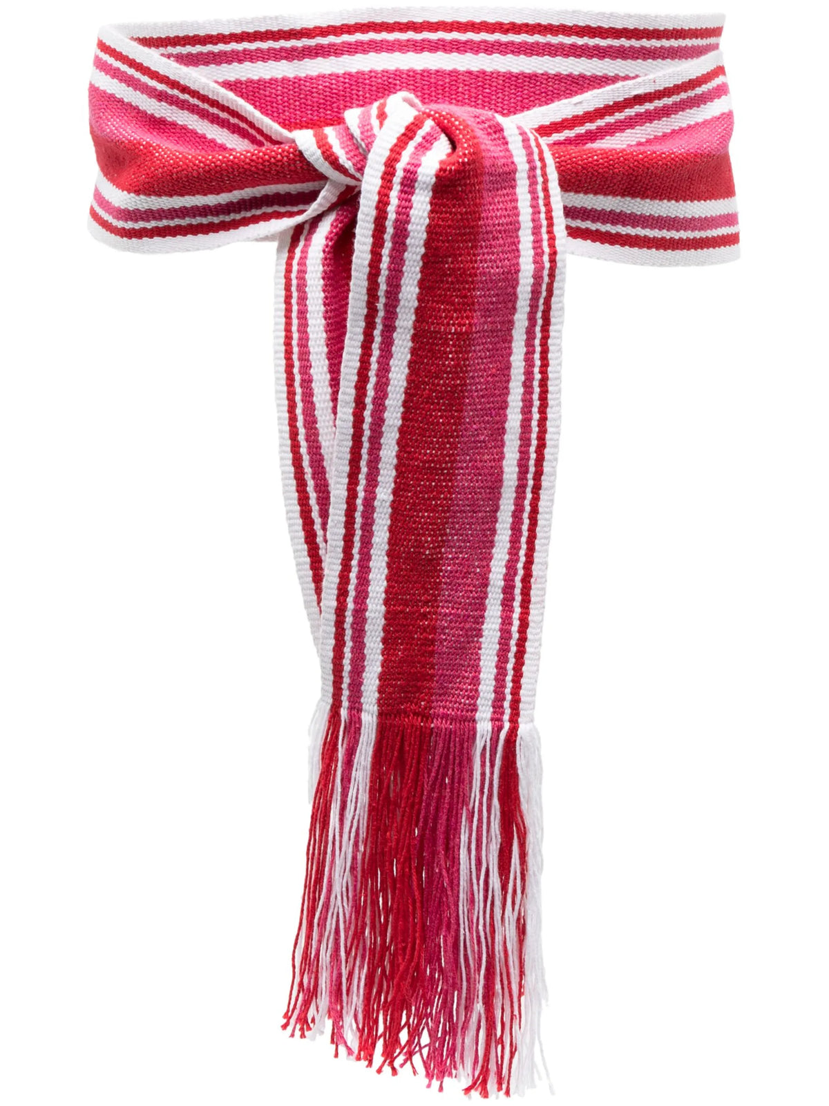 striped interwoven belt