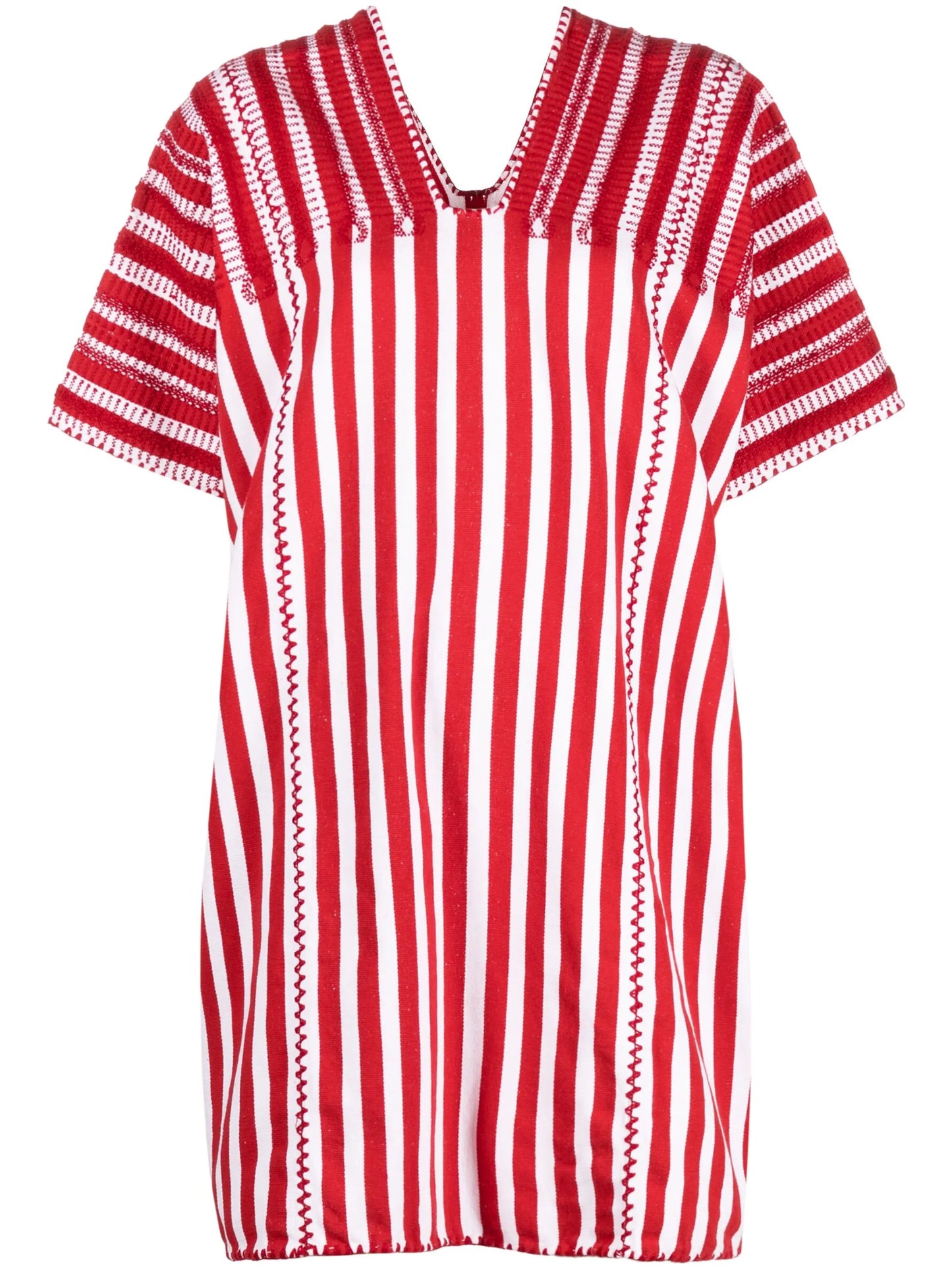 striped mini dress