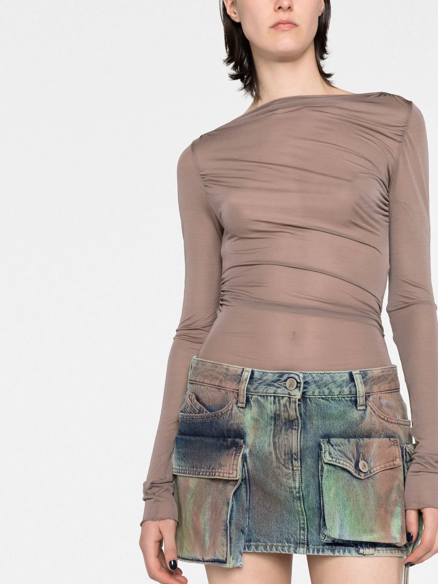 Fay Camouflage Miniskirt