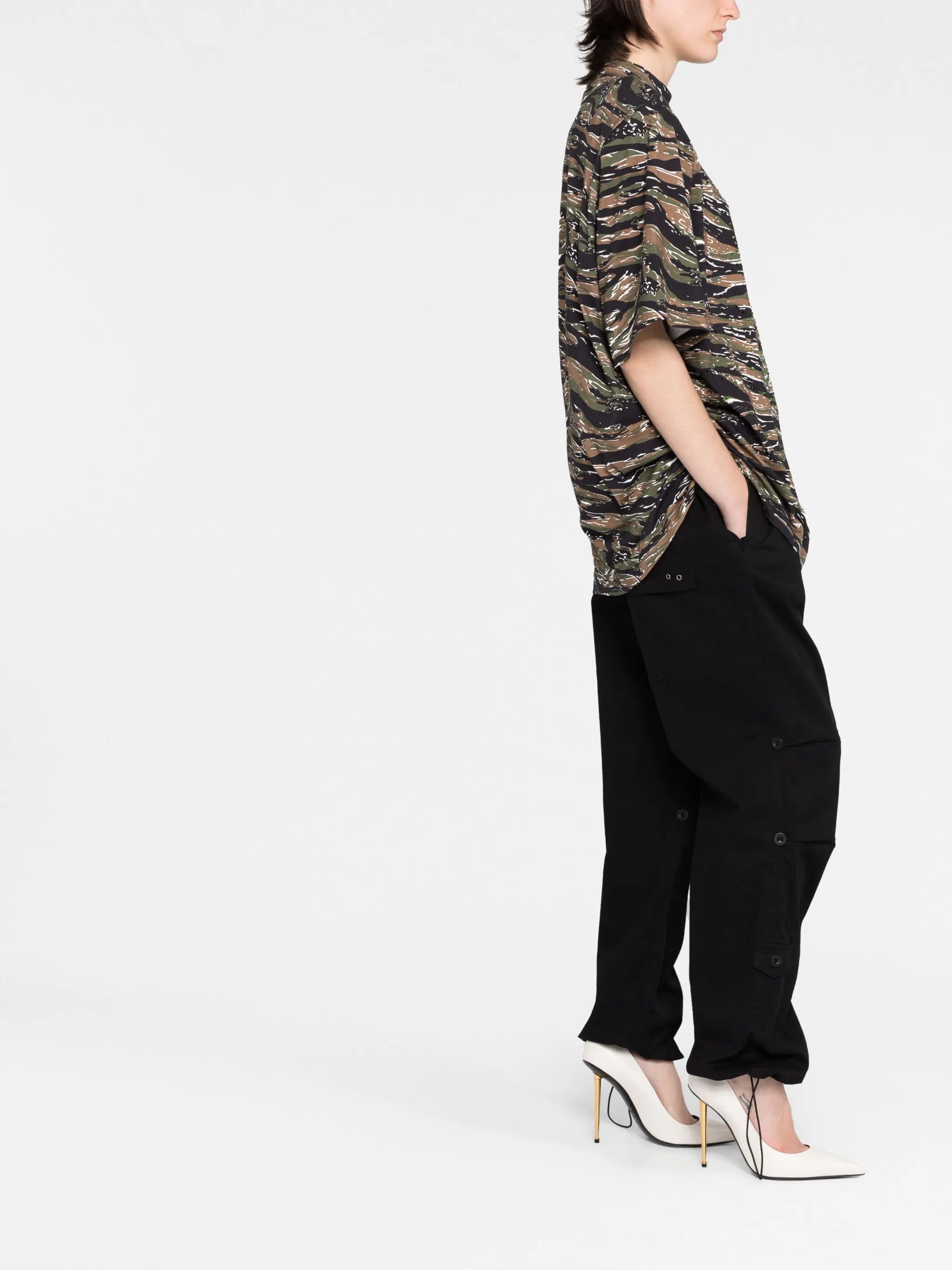Kilie camouflage-print T-shirt
