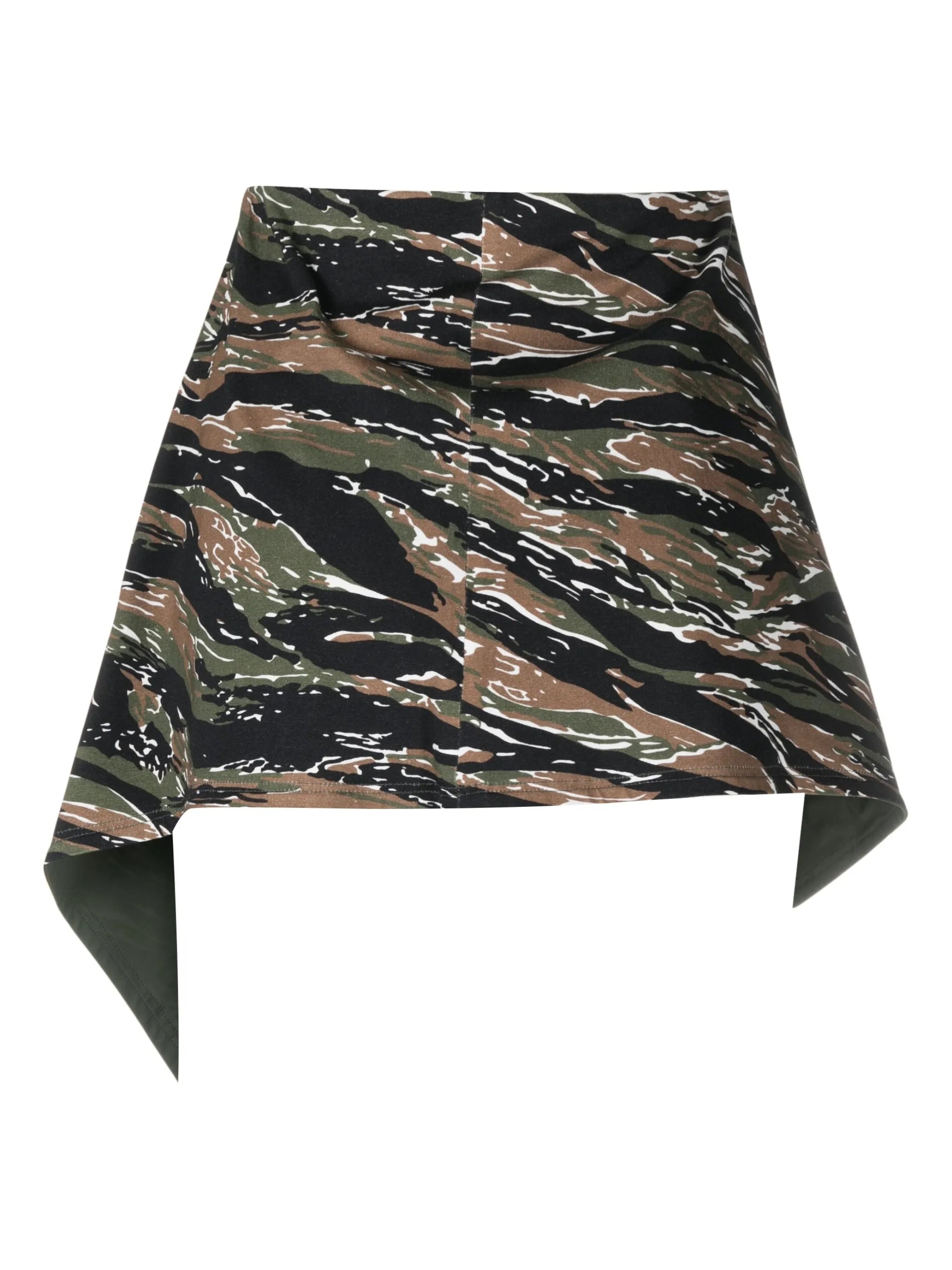 camouflage-print mini skirt