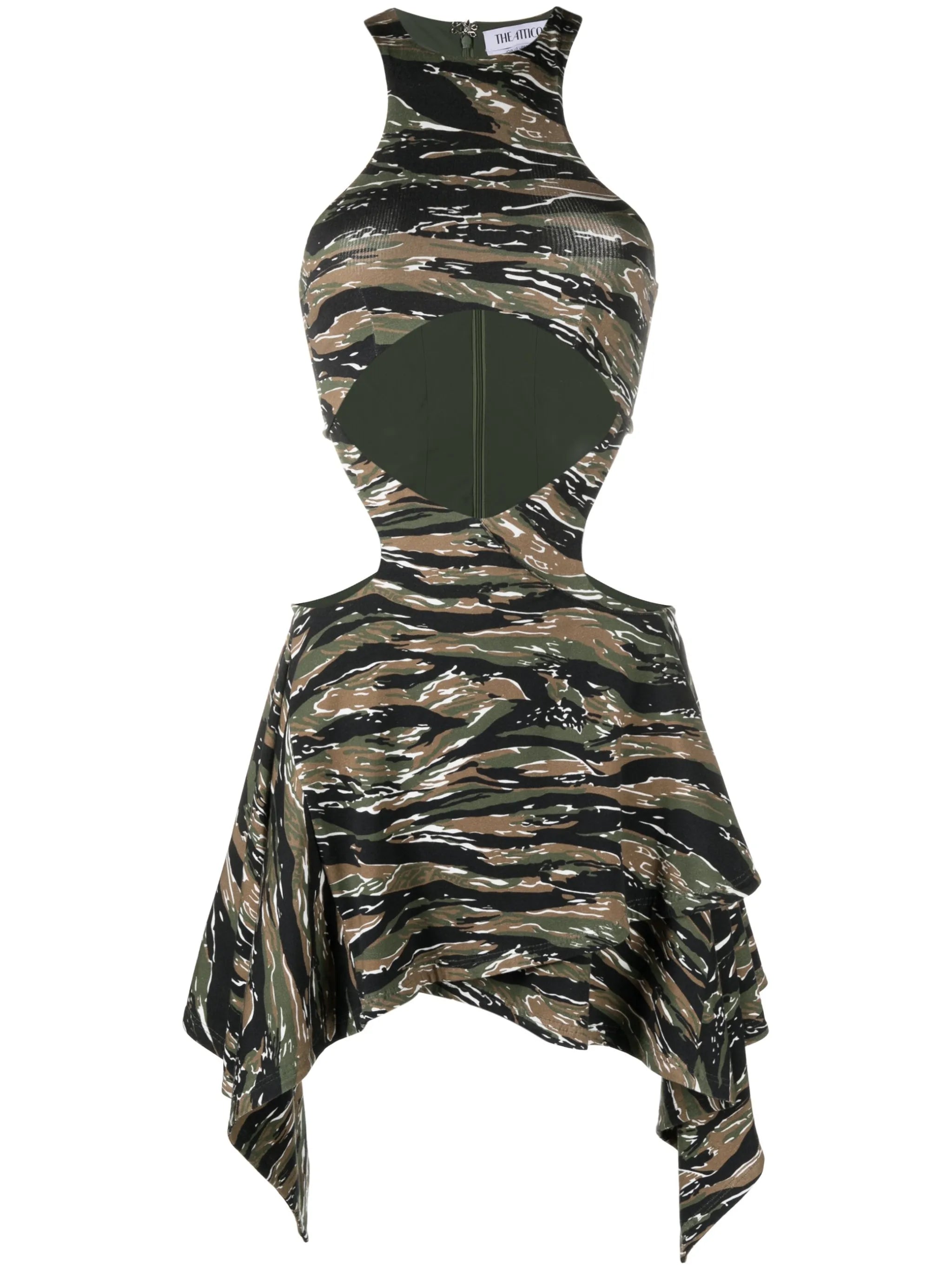 Magnolia camouflage-print minidress