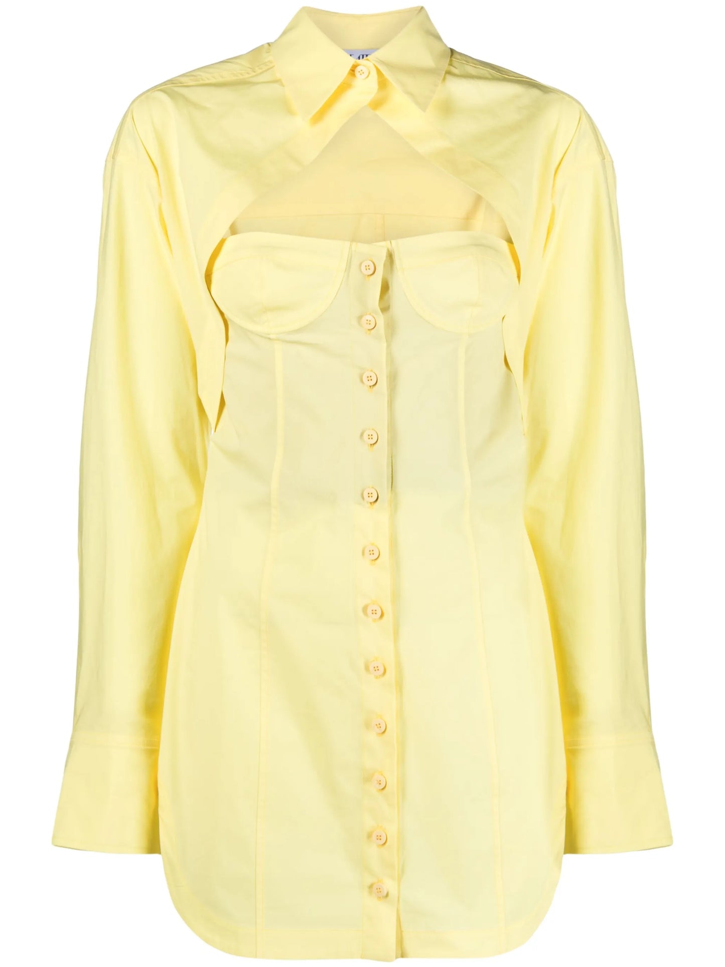 layered corset-style minidress