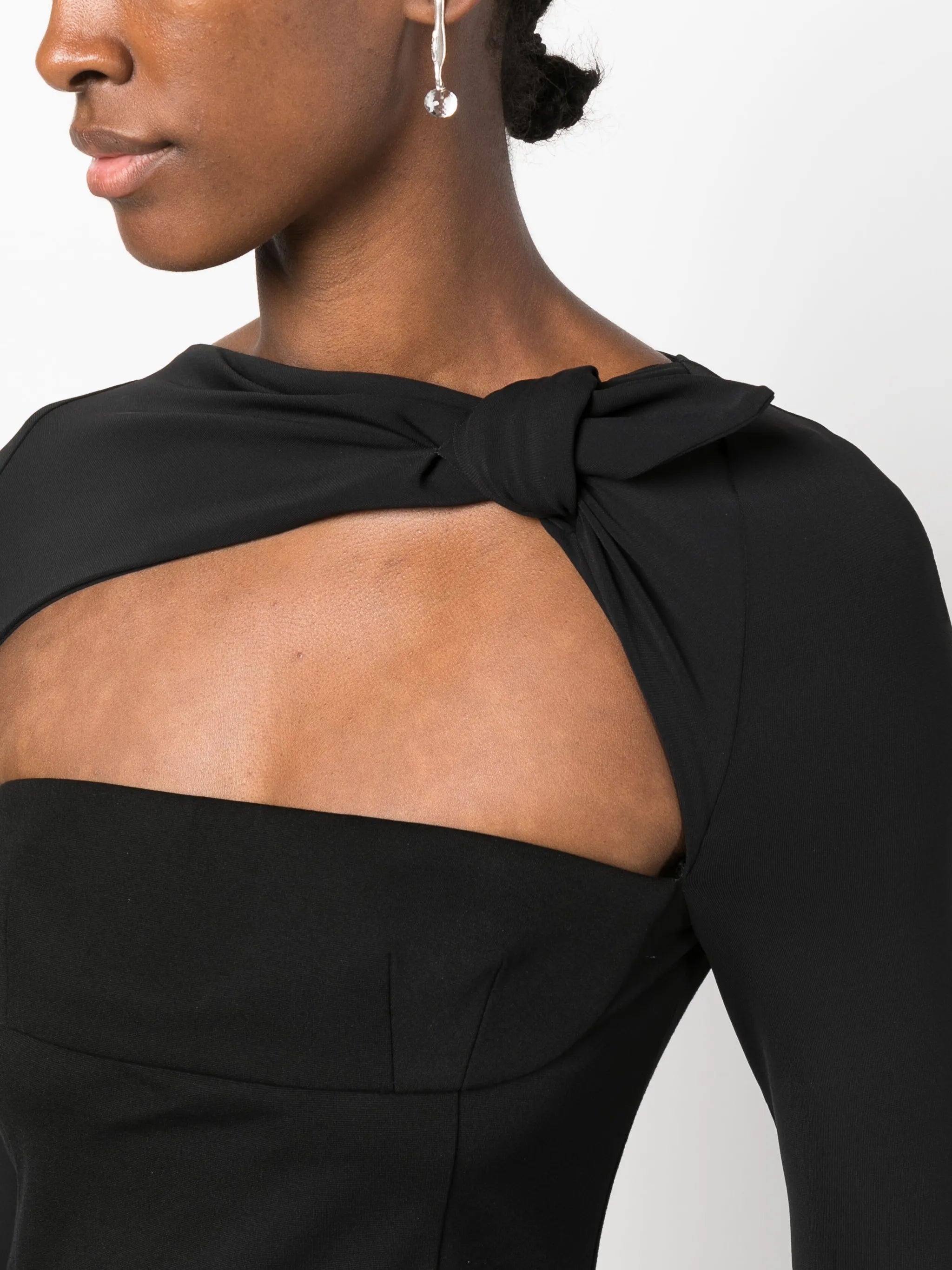 Donnie open-front minidress