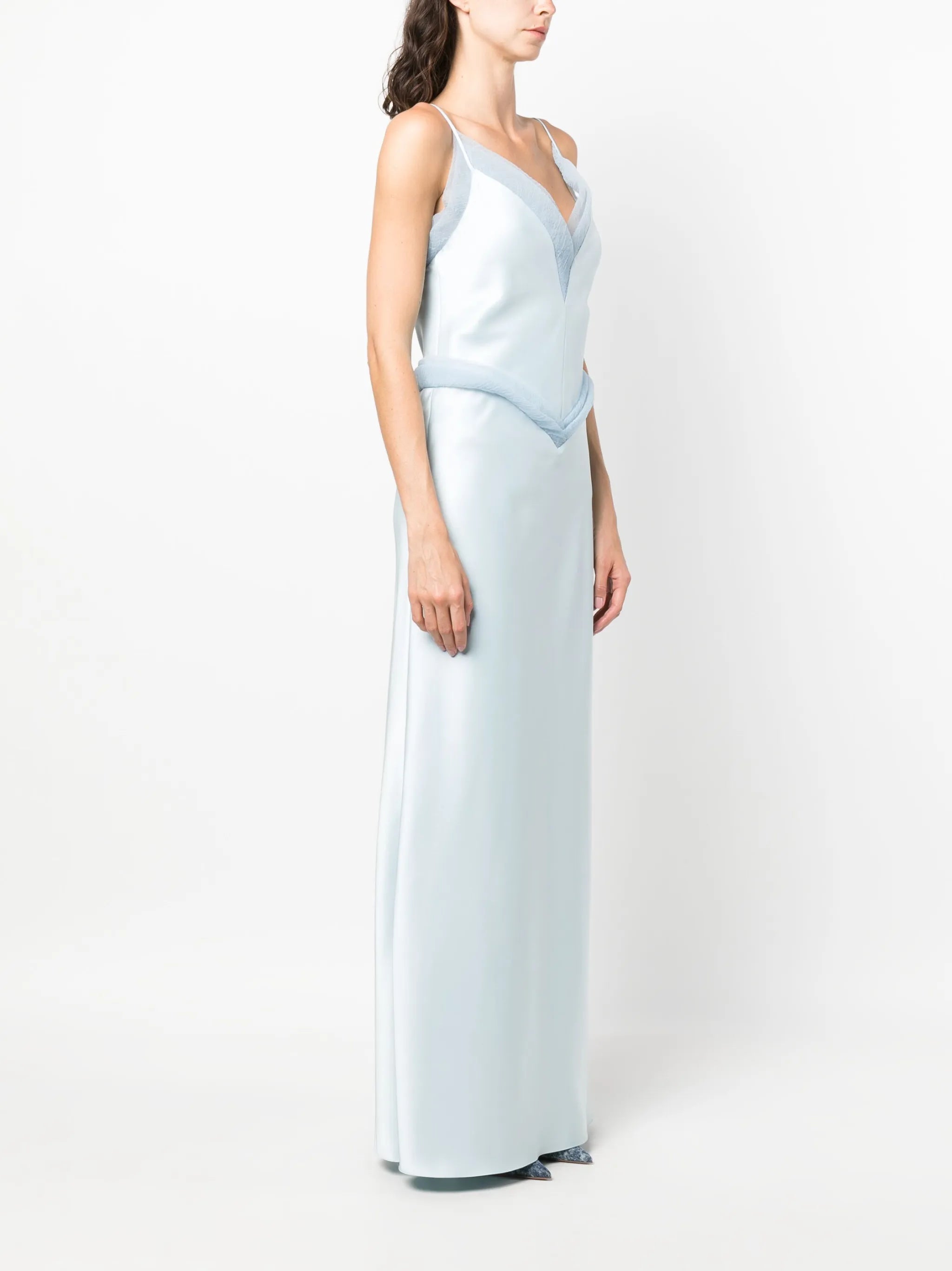 Lotus Flower silk gown