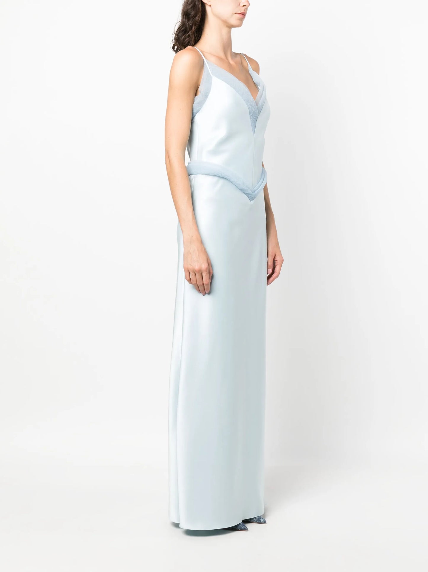 Lotus Flower silk gown