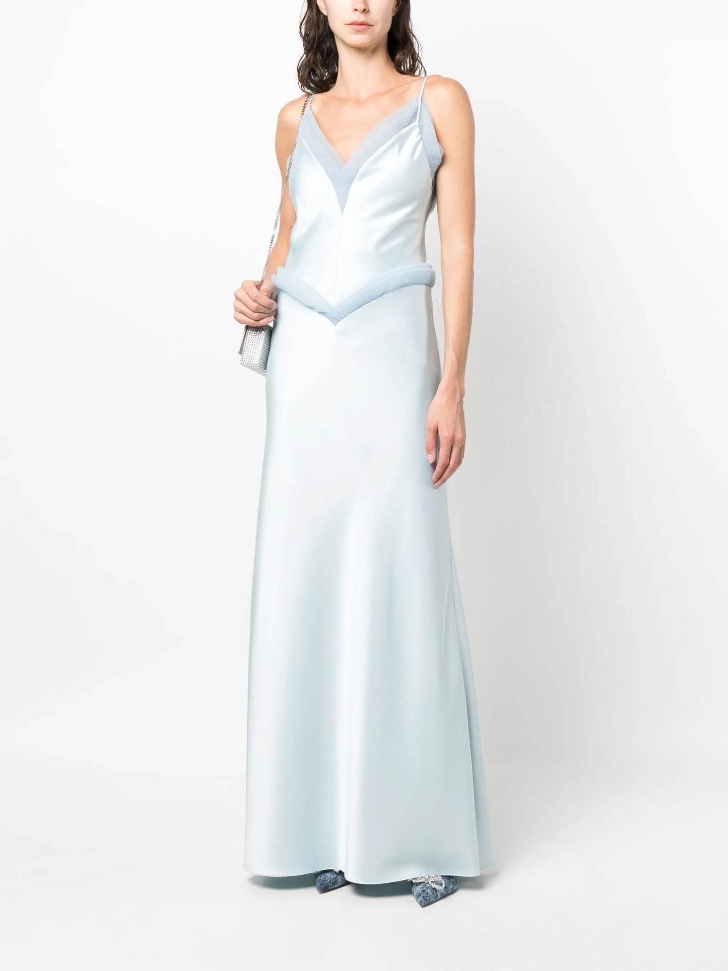 Lotus Flower silk gown