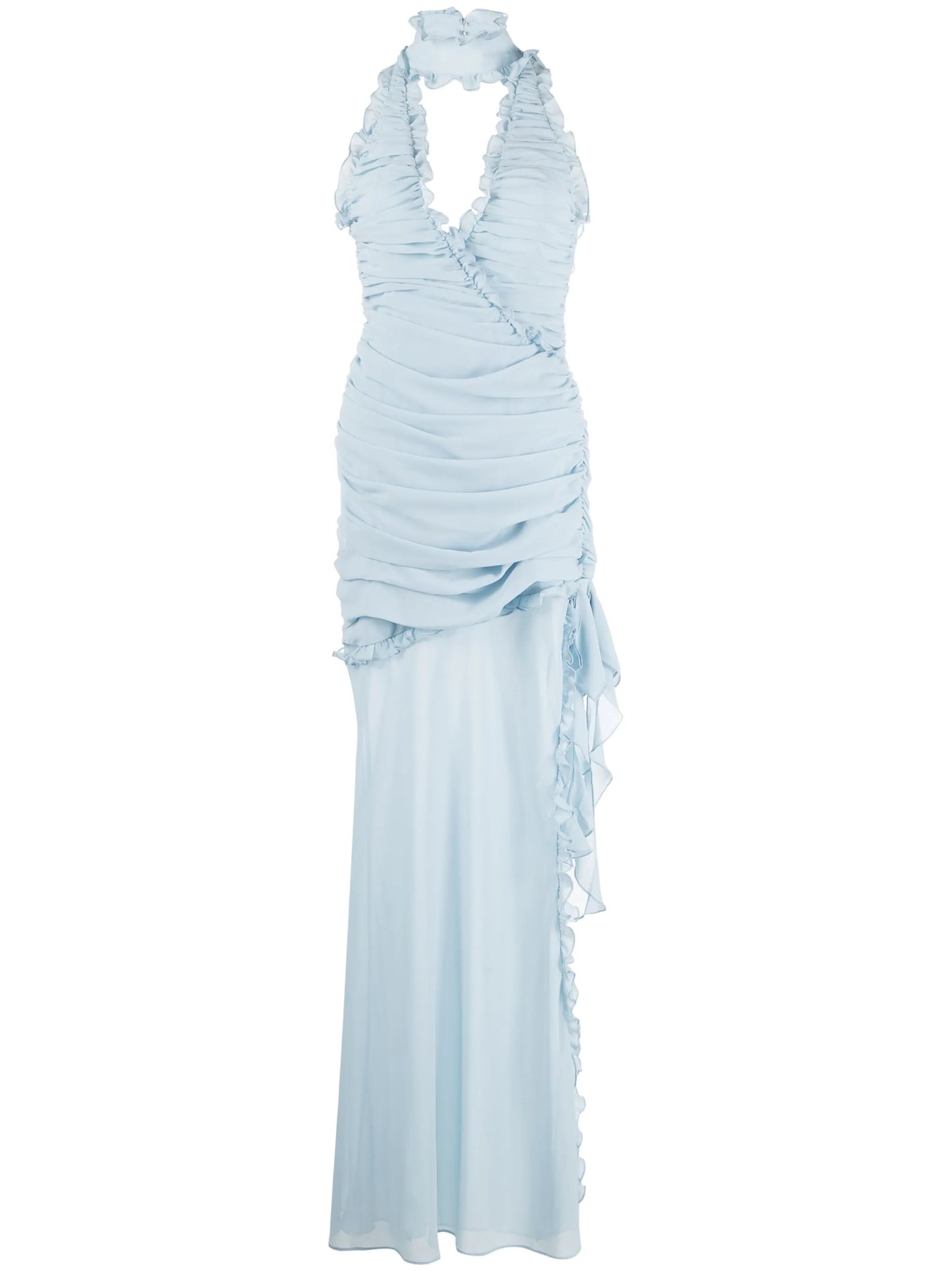 Lilith ruched chiffon maxi dress