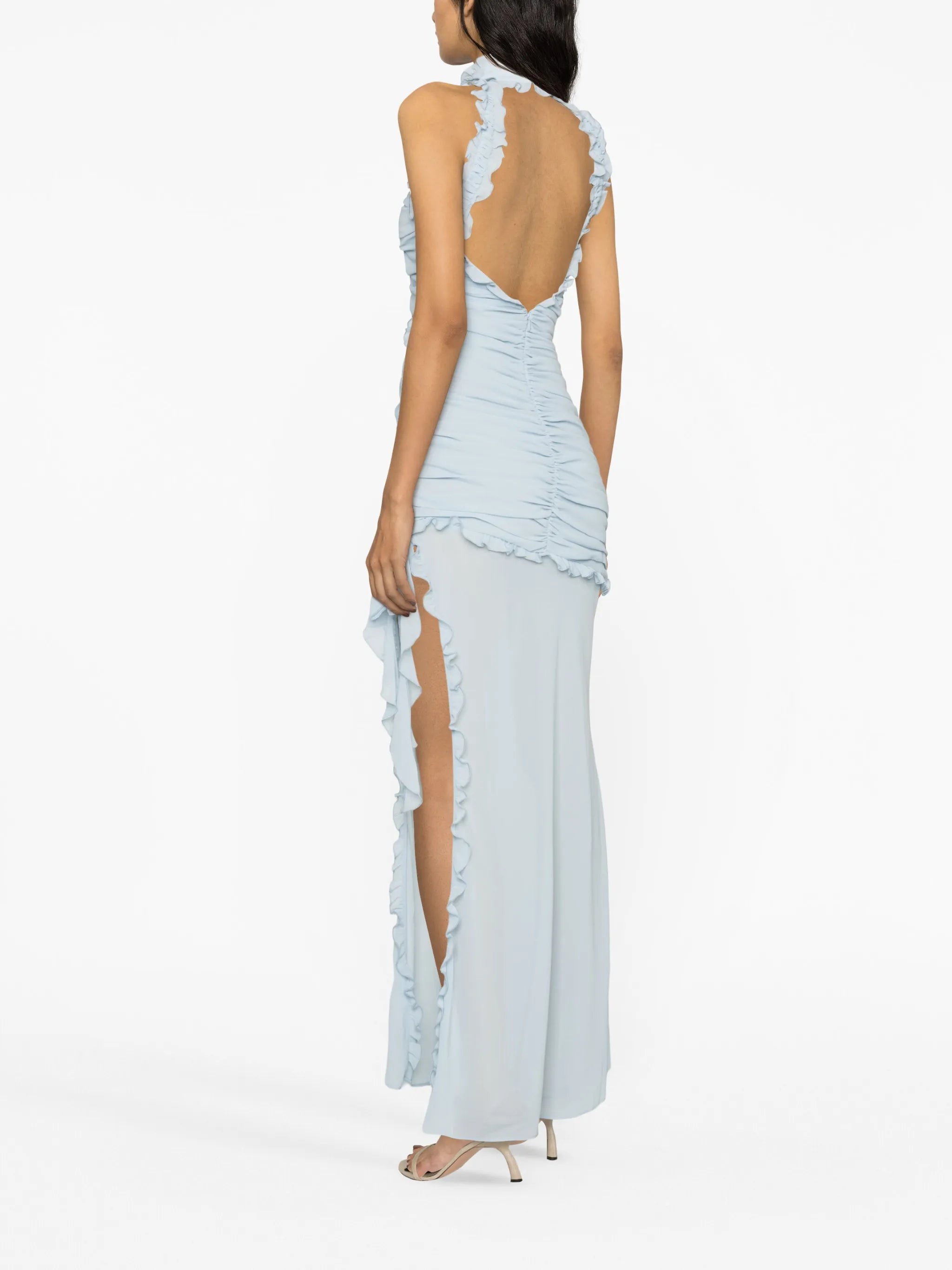Lilith ruched chiffon maxi dress