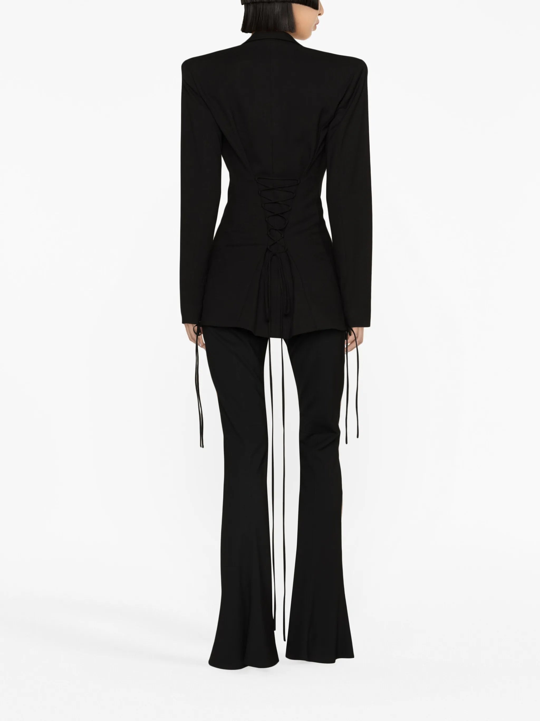 Elena tie-front blazer