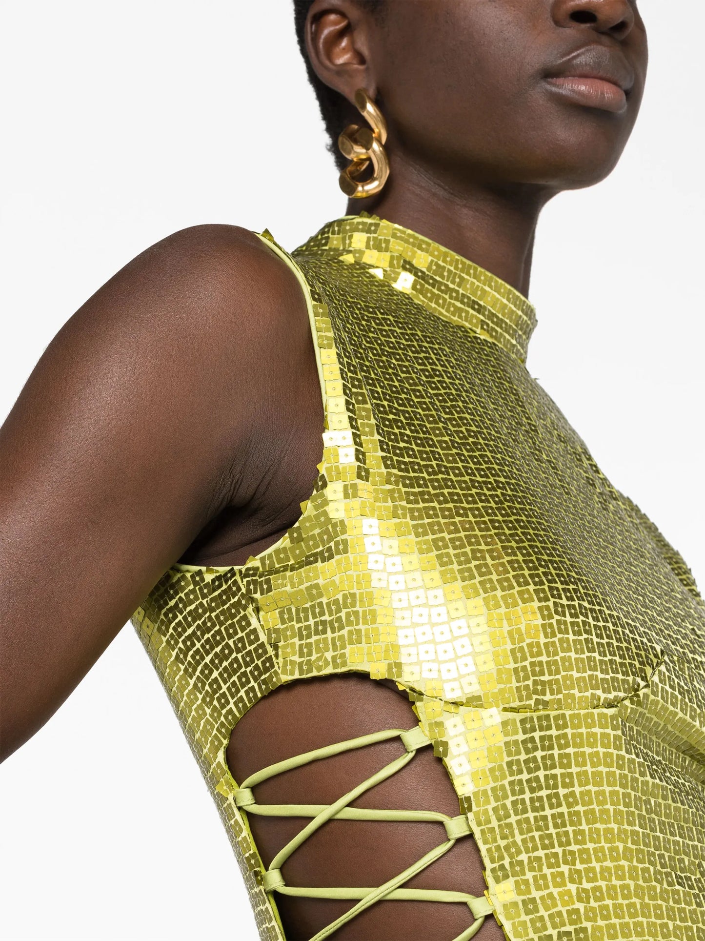 Elena sequin-embellished midi dress