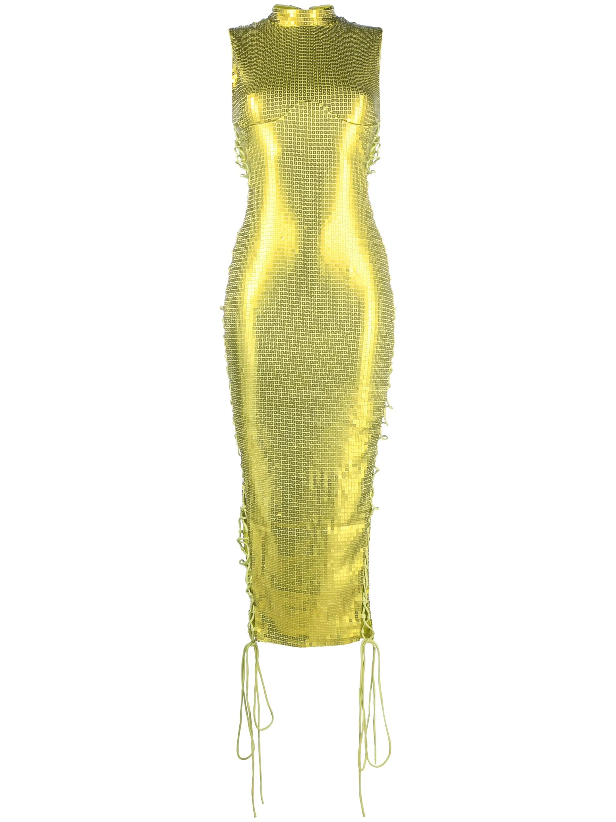 Elena sequin-embellished midi dress