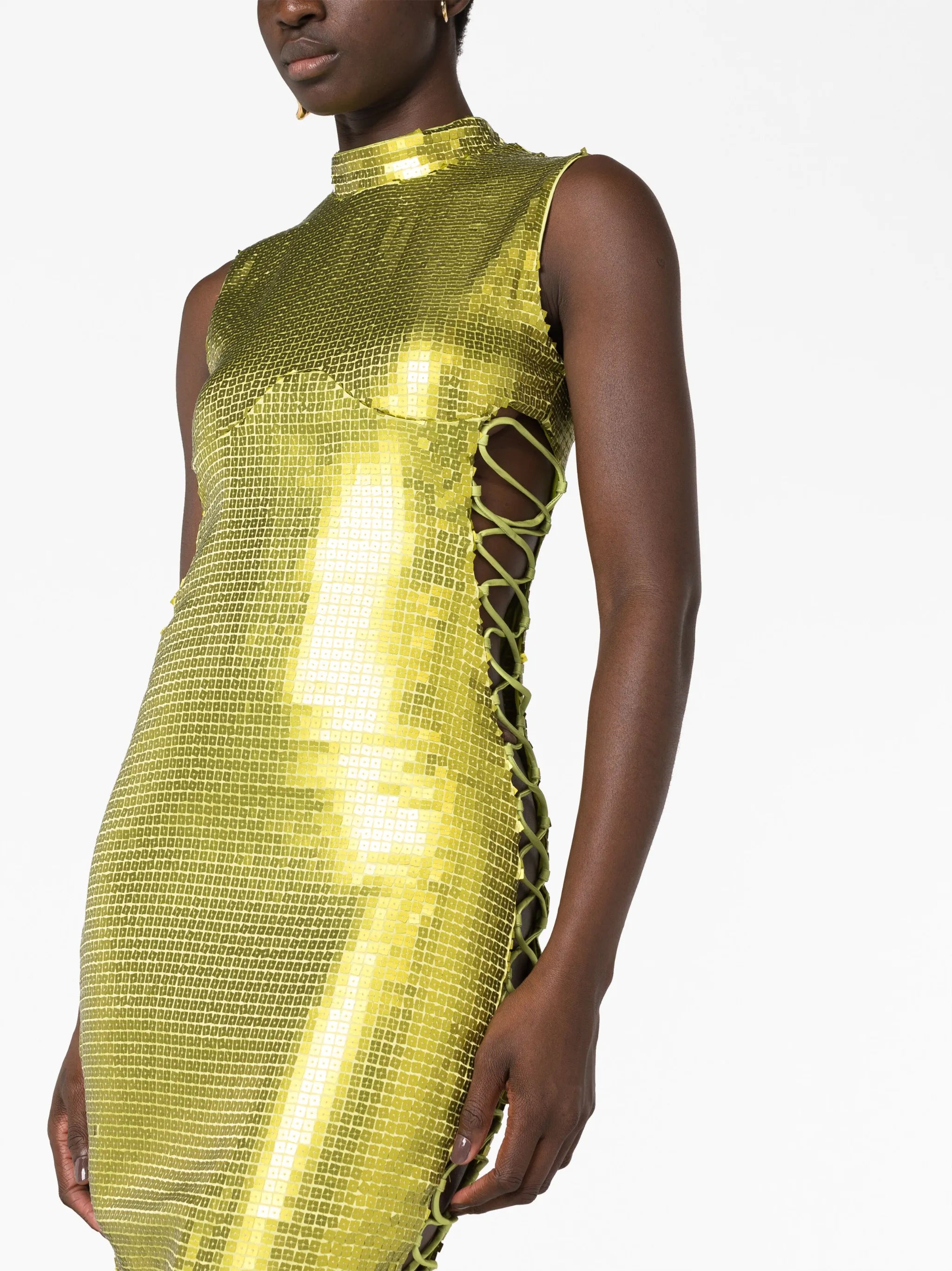 Elena sequin-embellished midi dress