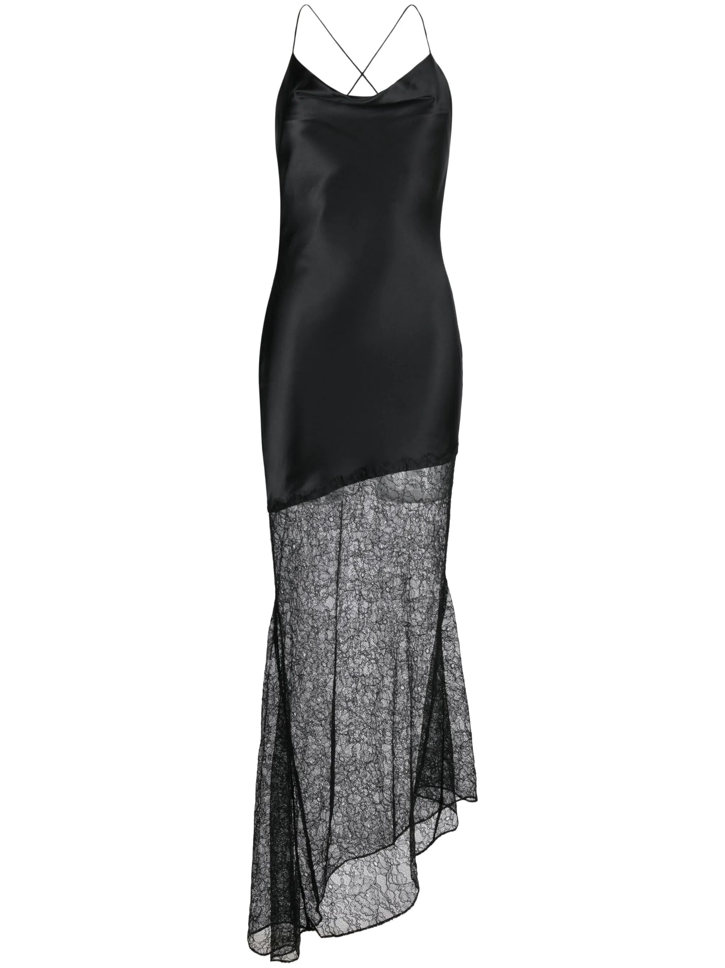 Matricia sheer-panel maxi dress