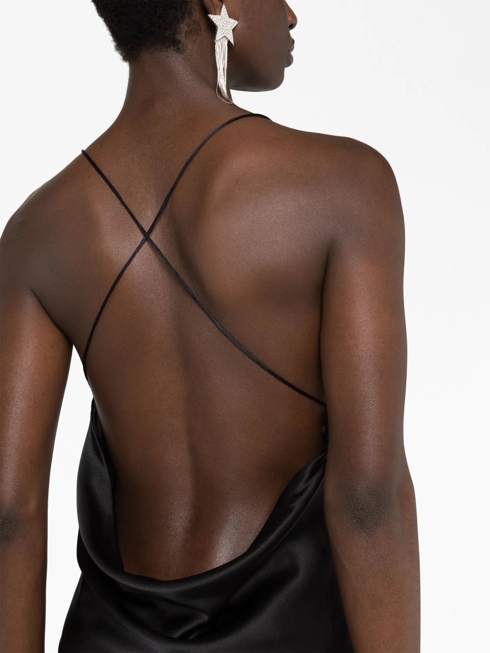 Matricia sheer-panel maxi dress