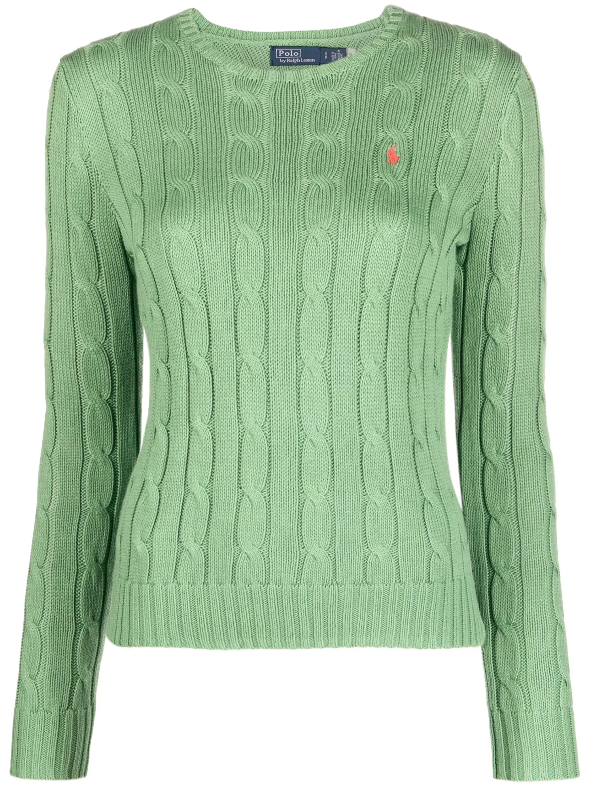 Polo Pony cable-knit jumper