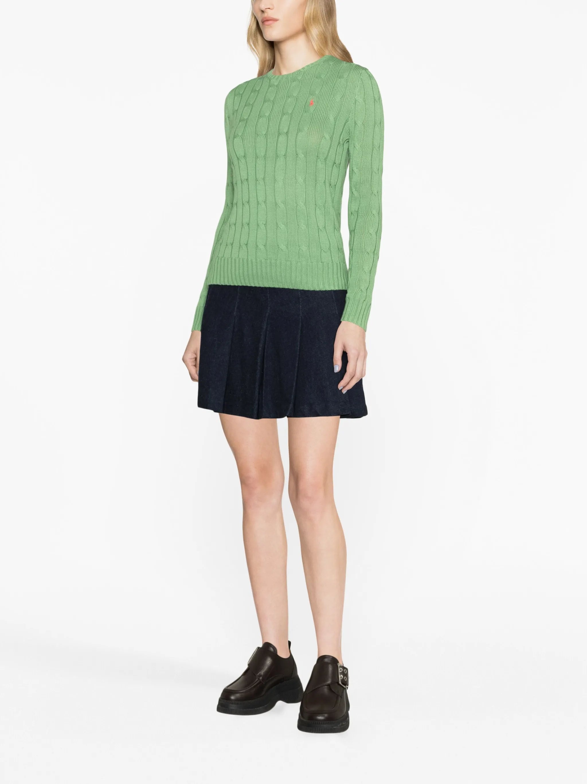 Polo Pony cable-knit jumper