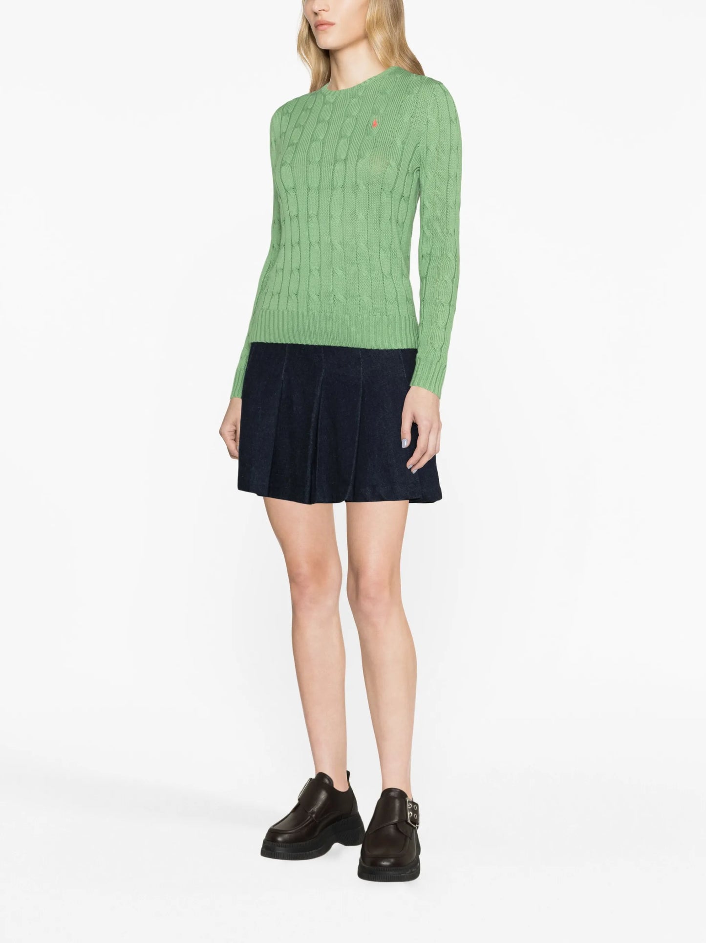 Polo Pony cable-knit jumper