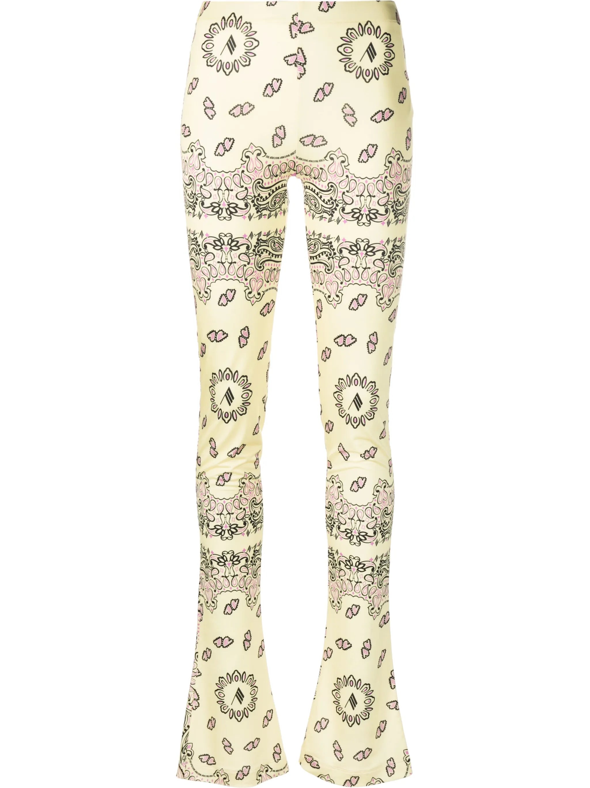 bandana-print flared leggings
