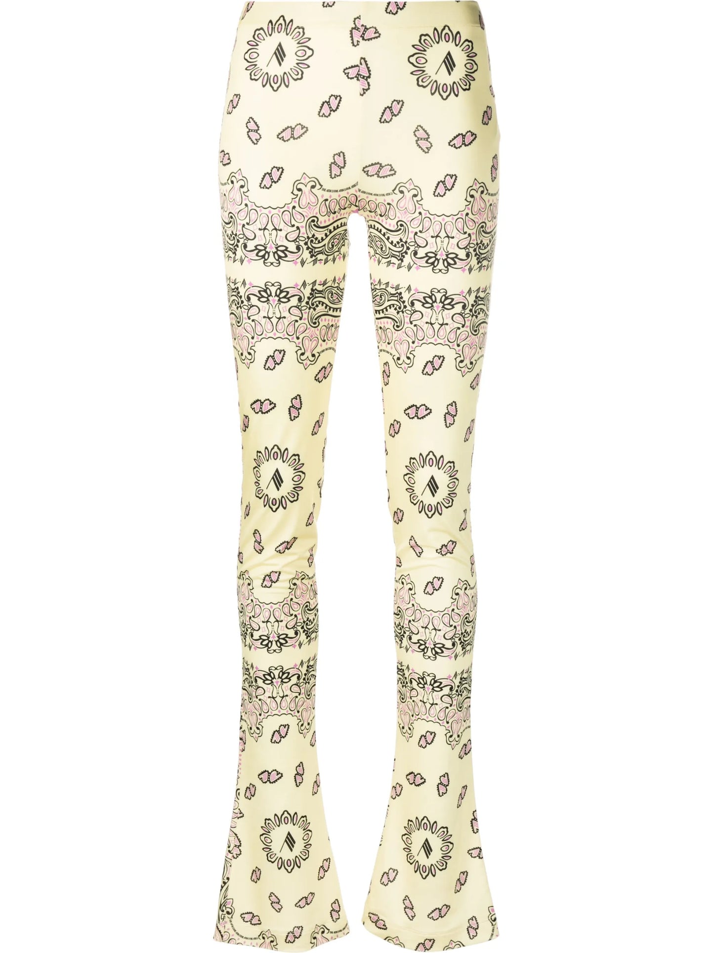 bandana-print flared leggings
