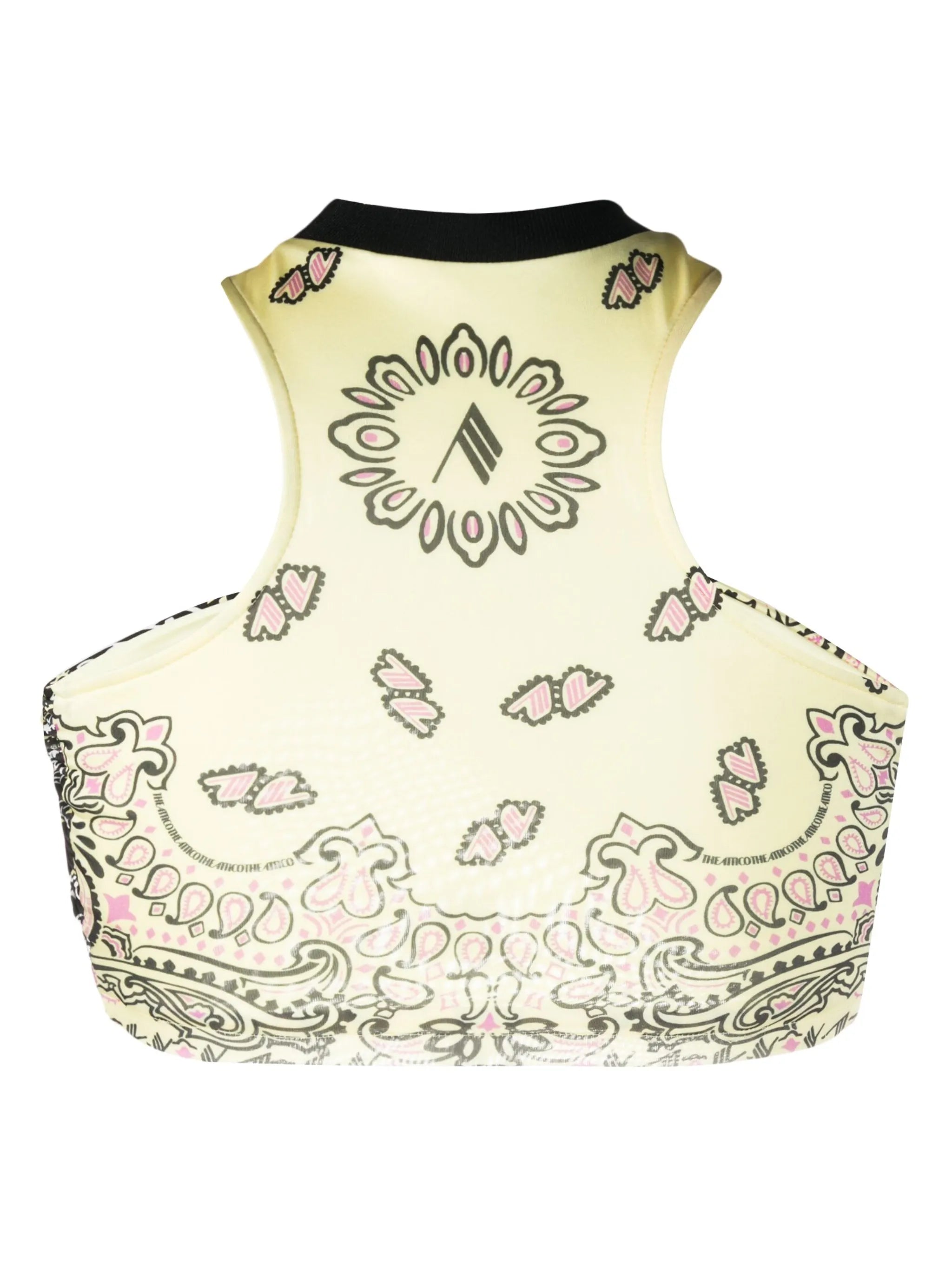 Asahi bandana-print top