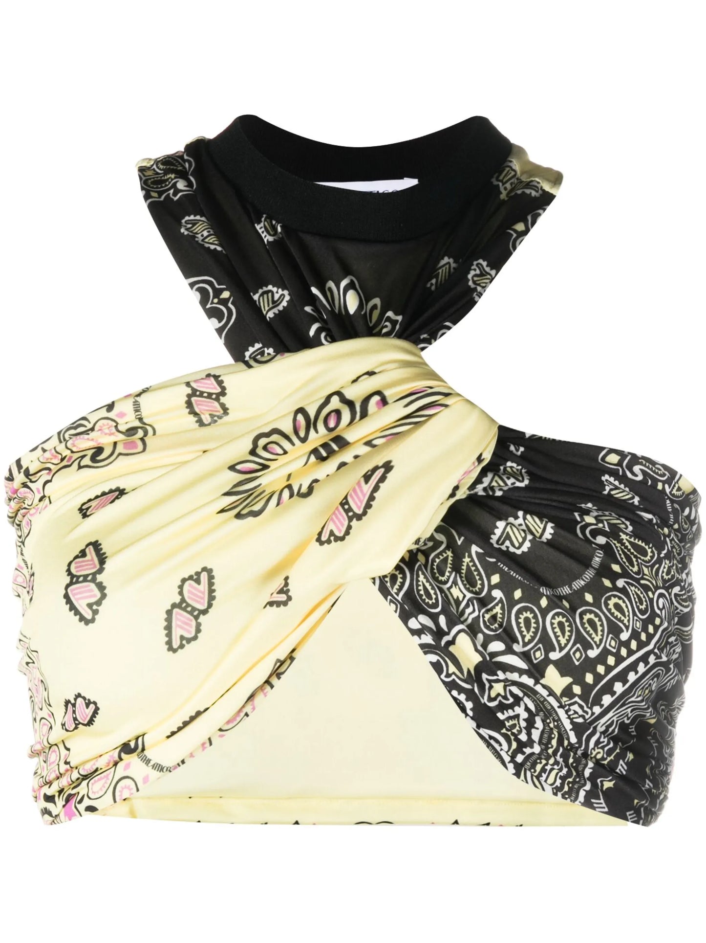 Asahi bandana-print top