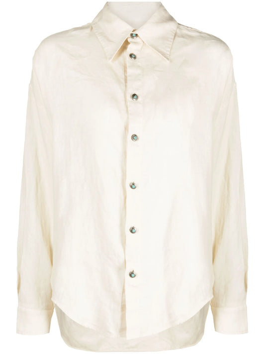 Amy long-sleeved linen shirt
