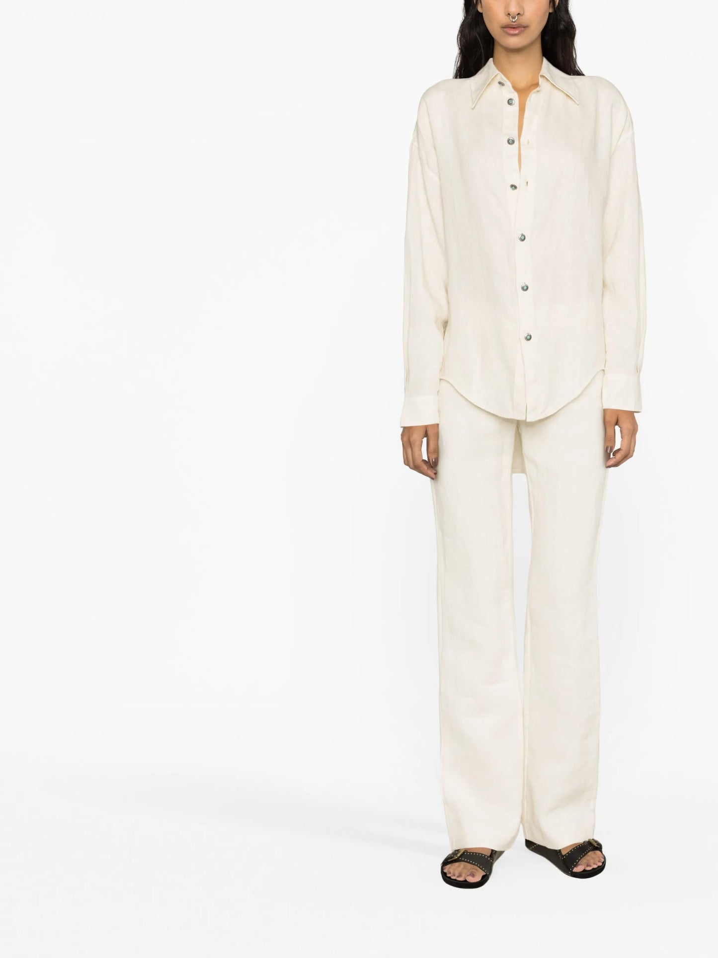 Amy long-sleeved linen shirt