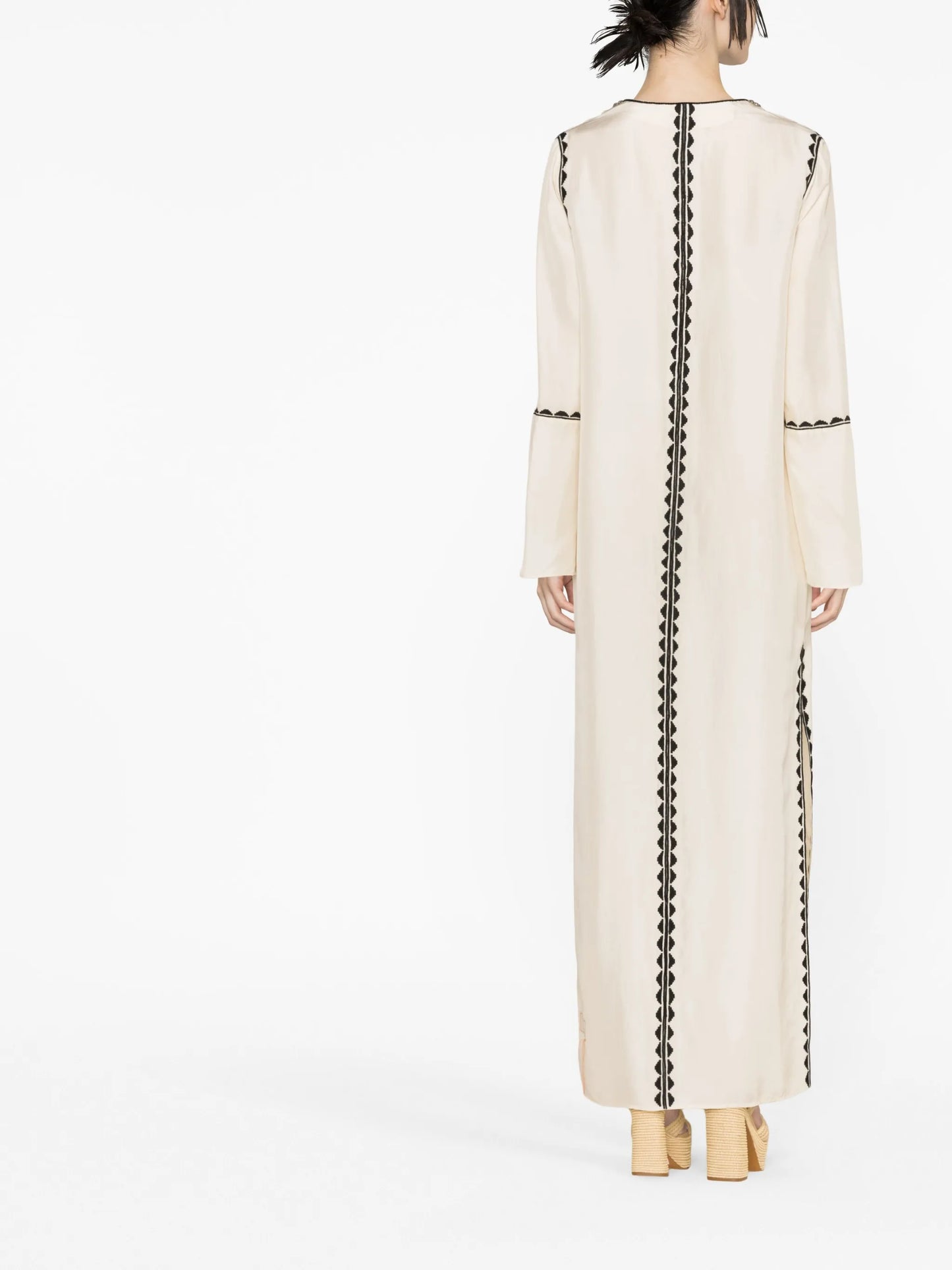 Avalie embellished silk kaftan