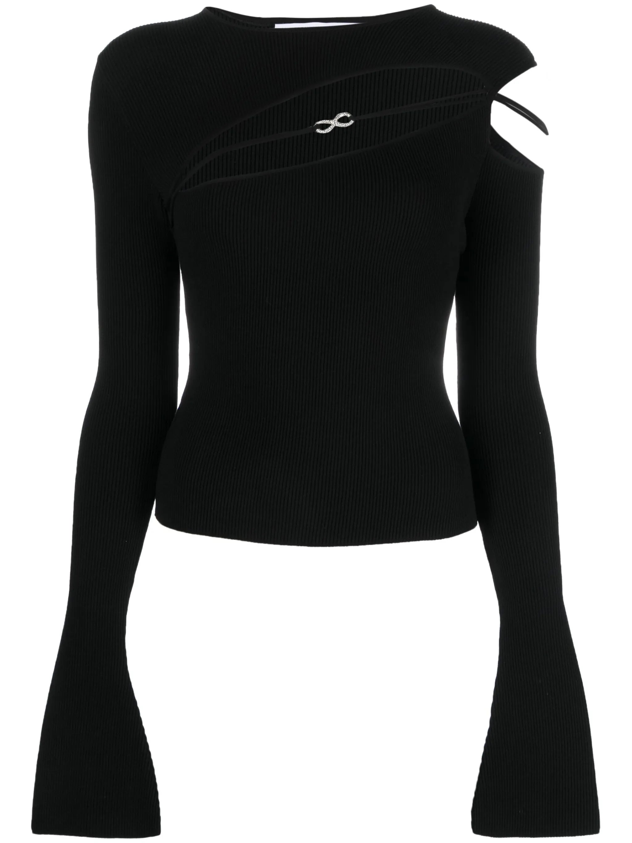 Georgia ribbed-knit top