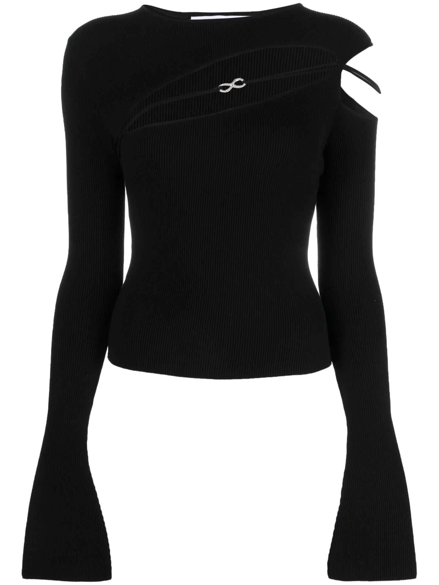 Georgia ribbed-knit top