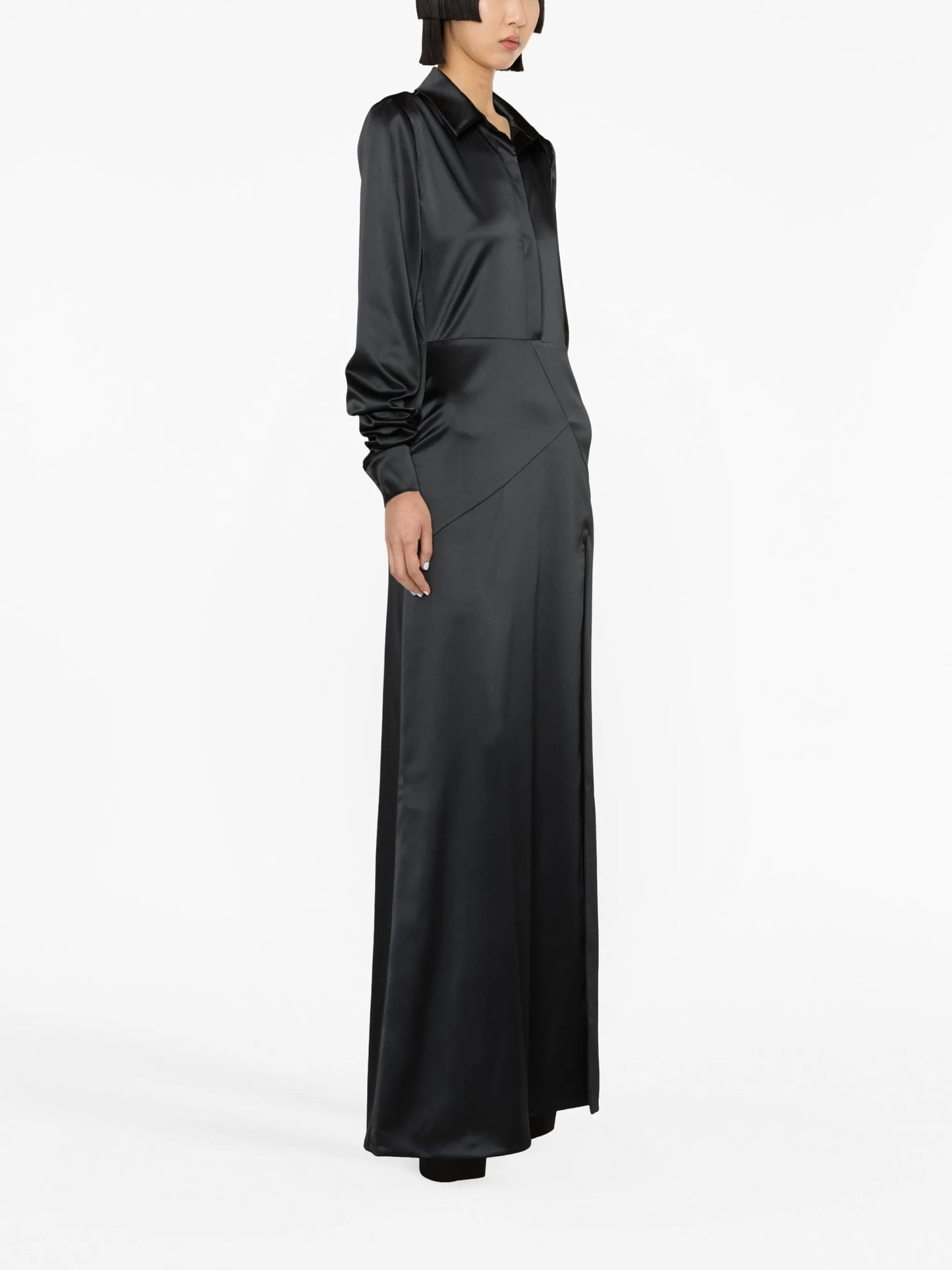 Karma Flower shirt maxi dress