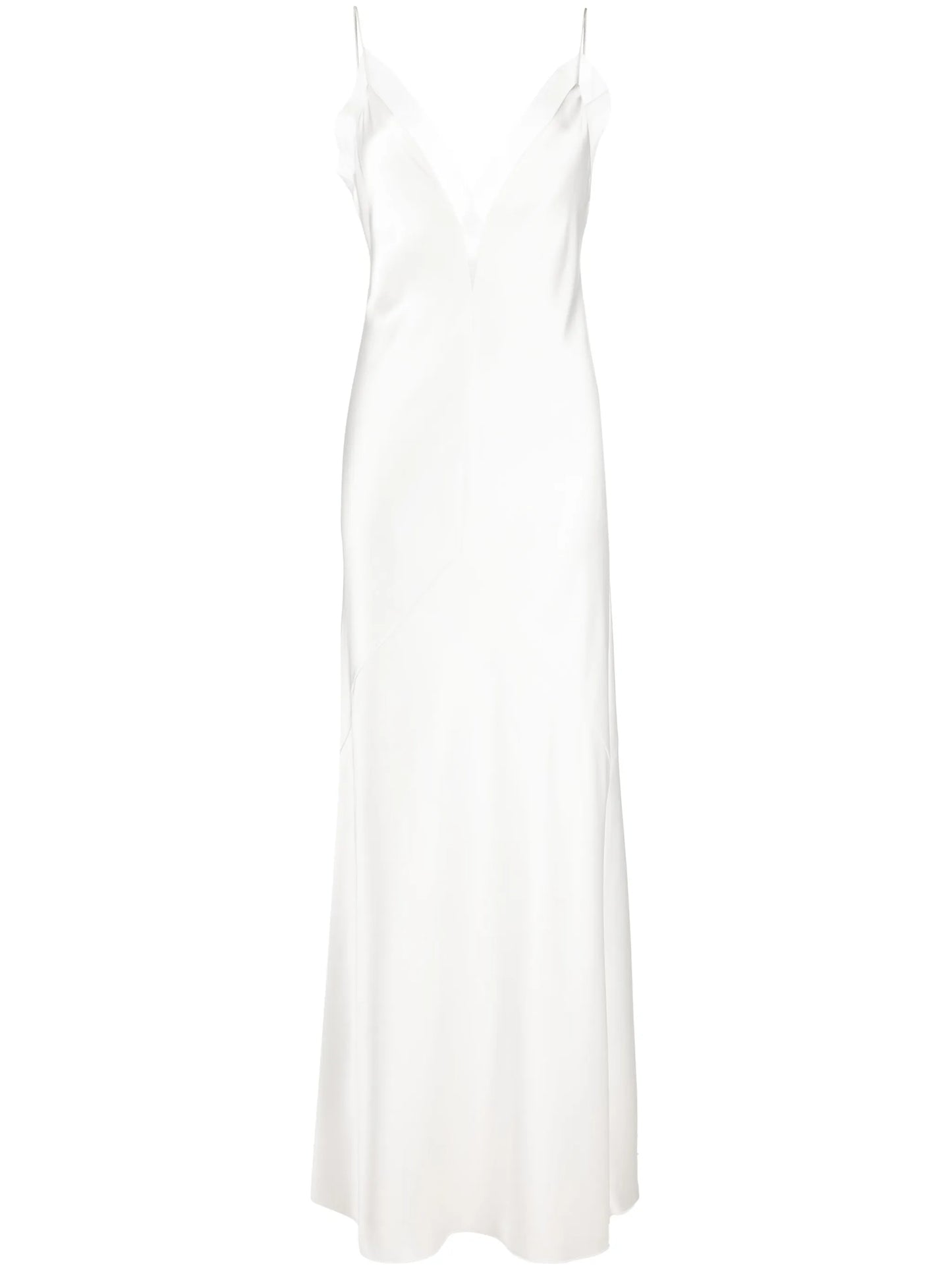 Lotus Flower silk maxi dress