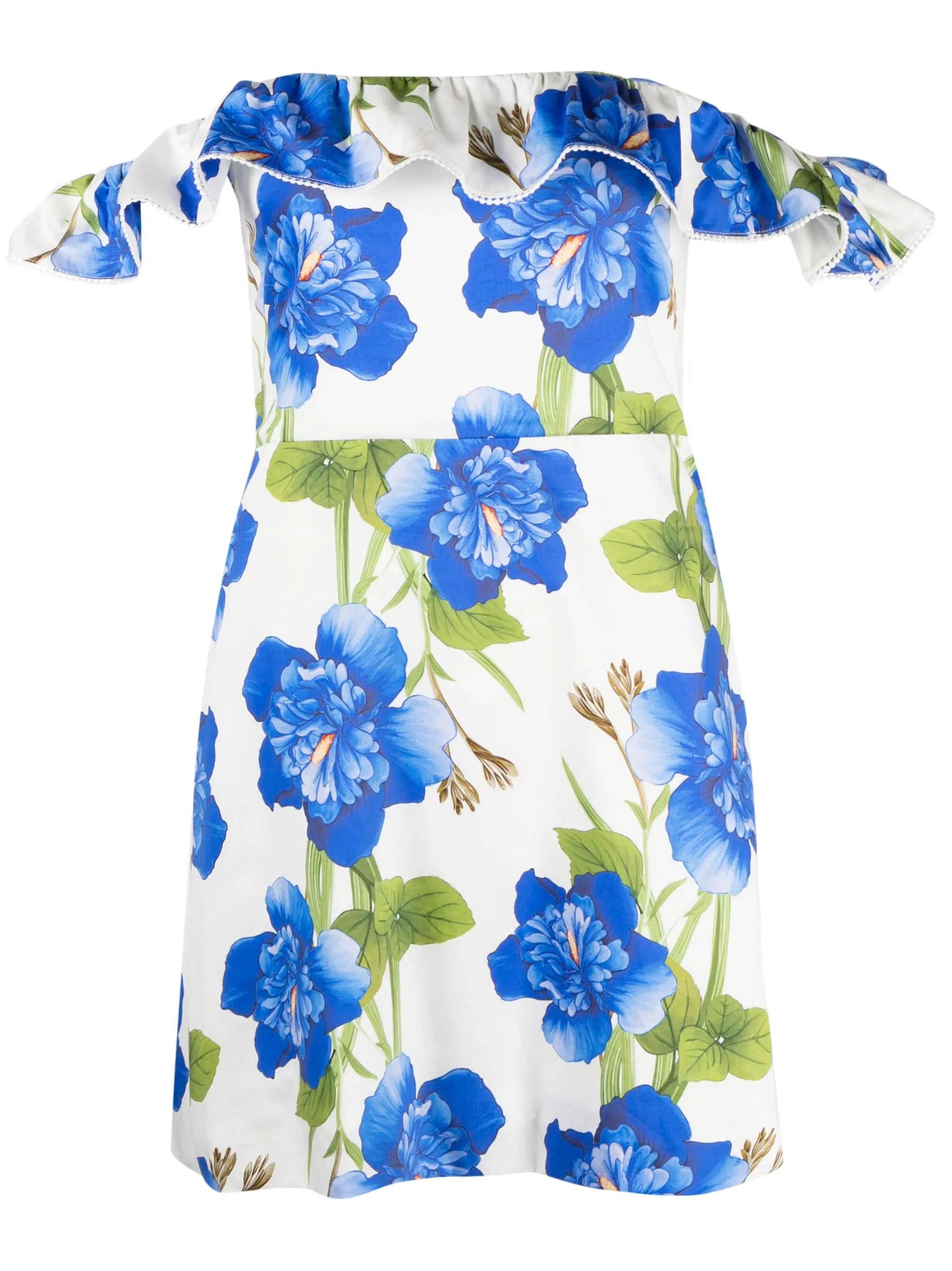 Nalani off-shoulder cotton mini dress