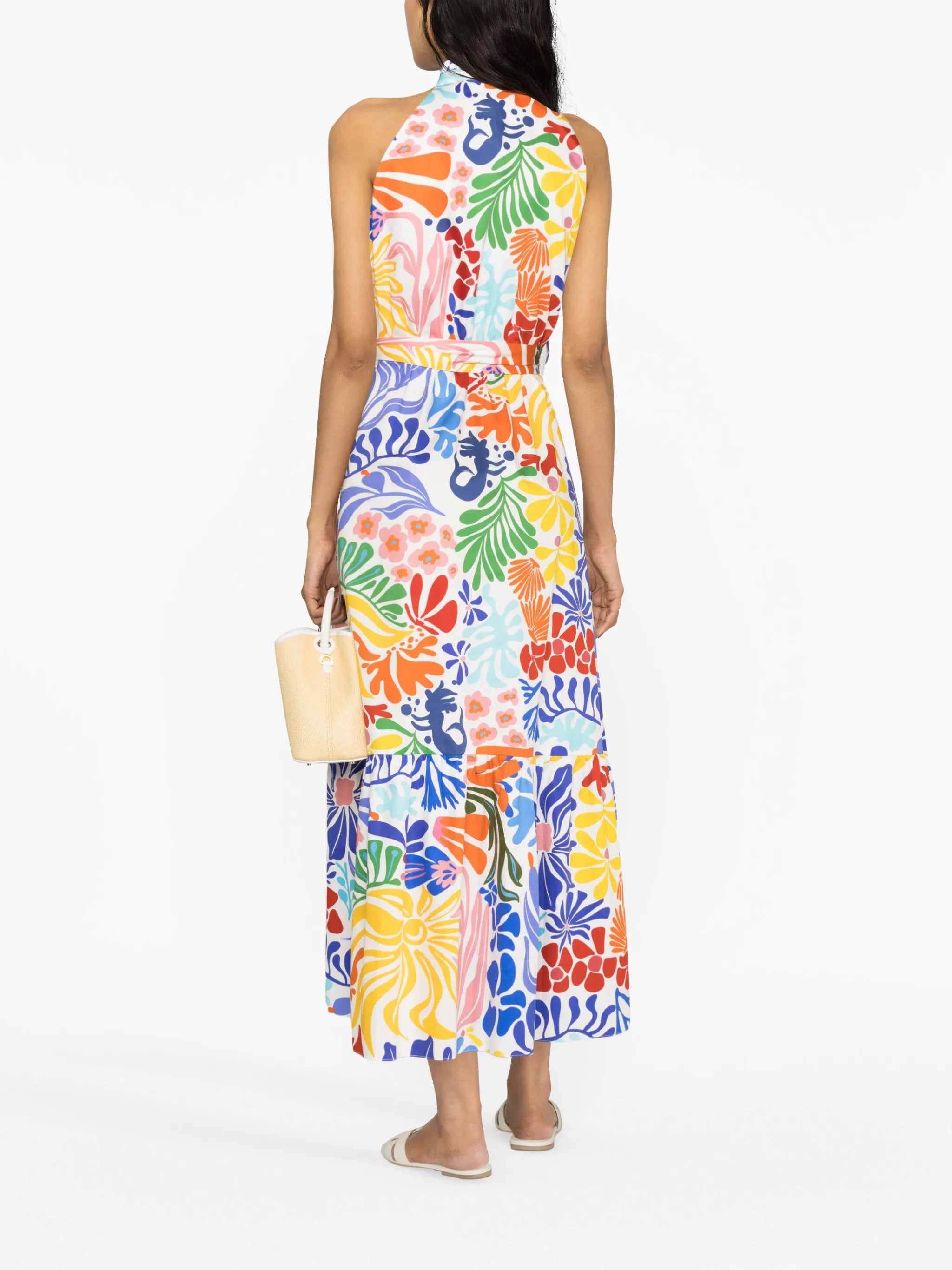 Biba printed cotton maxi dress