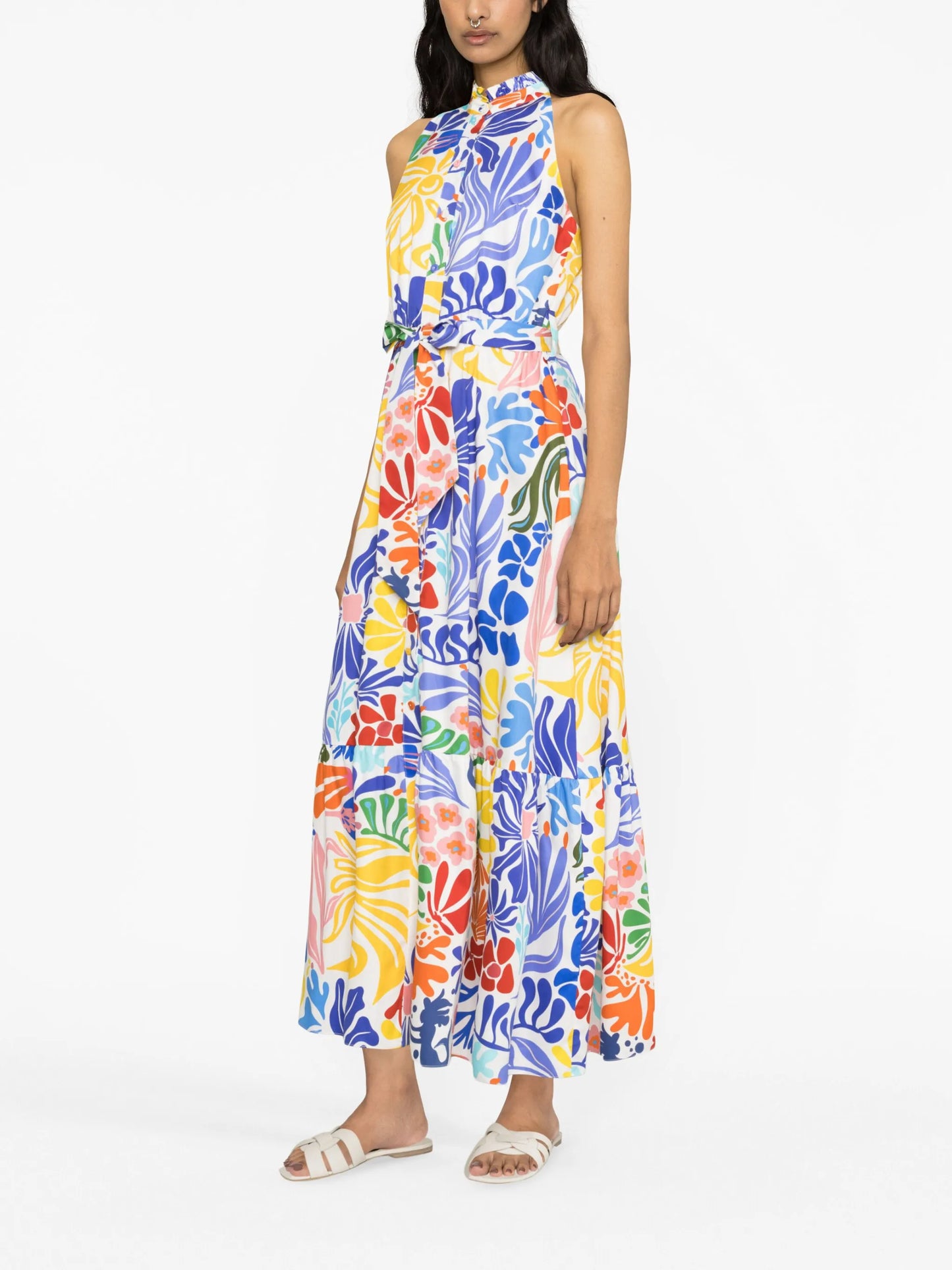 Biba printed cotton maxi dress