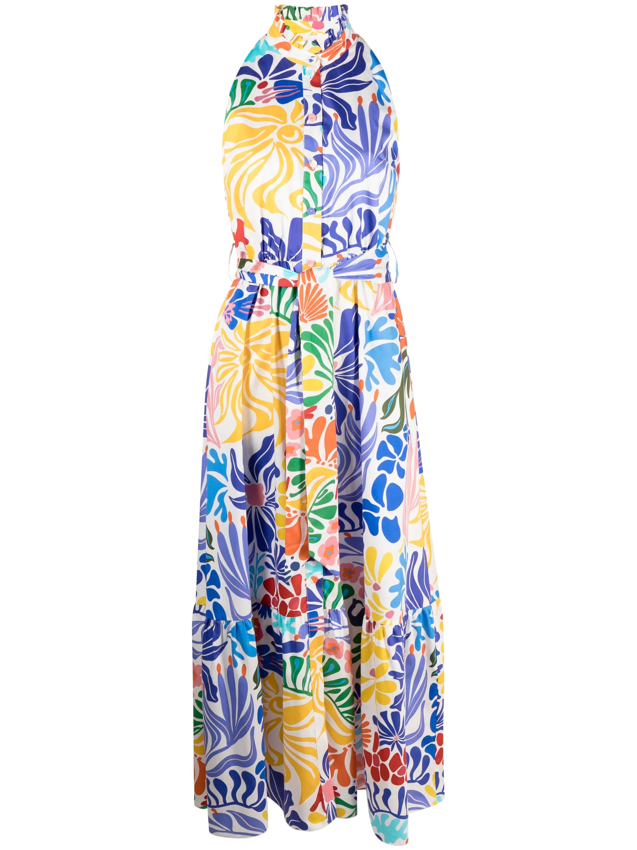 Biba printed cotton maxi dress